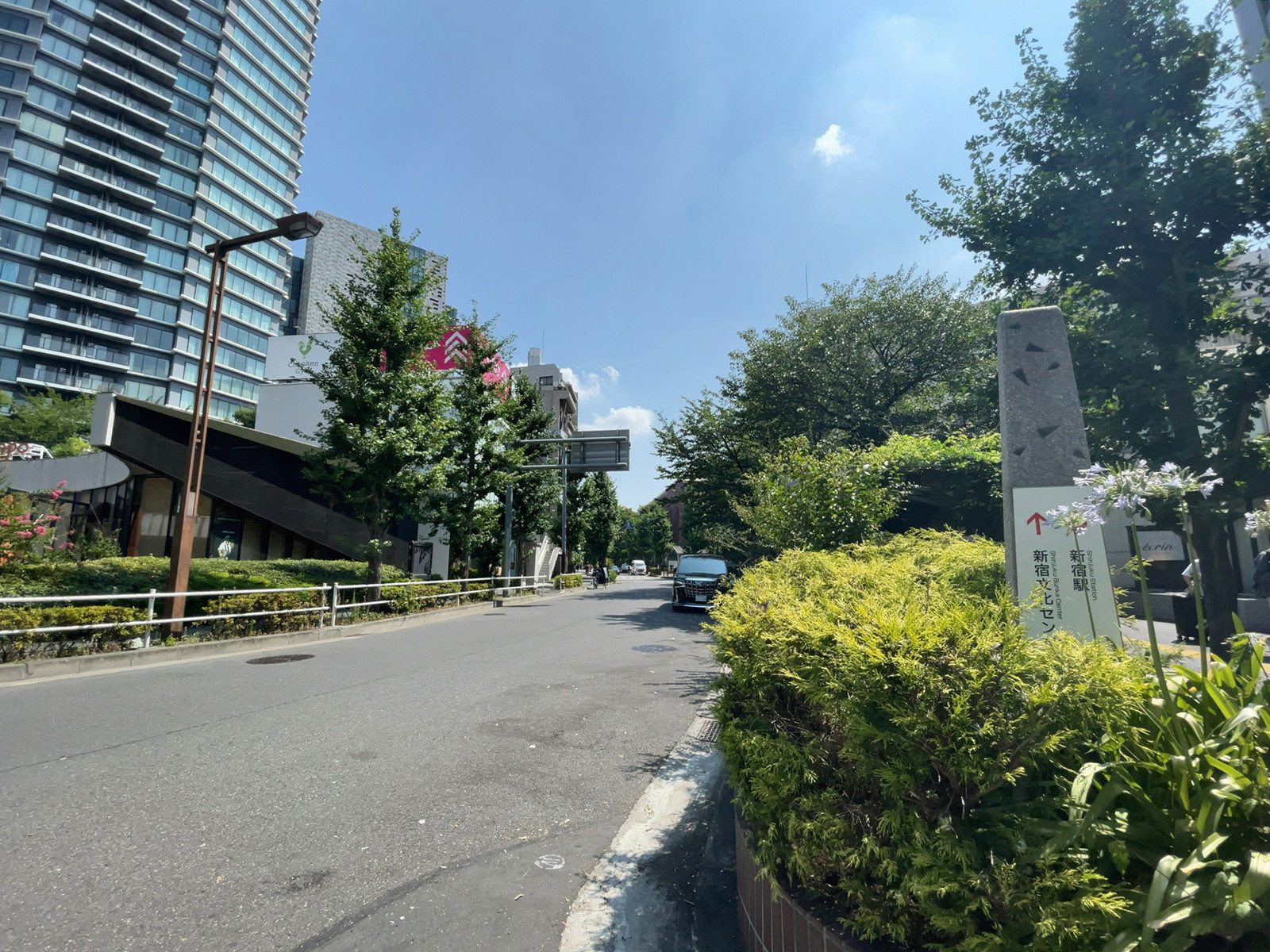 新宿松喜ビル前面の通り