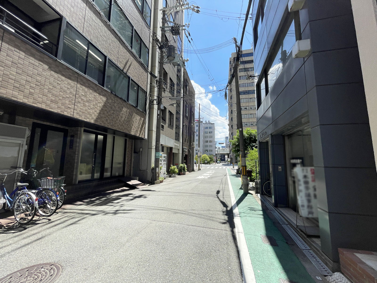 SS西天満ビル前面の通り
