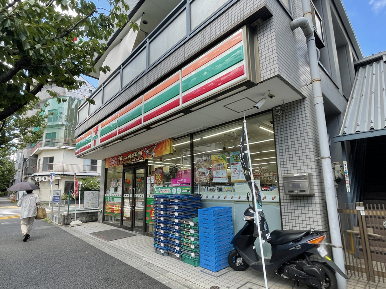 徒歩1分のセブンイレブン南大井水神店