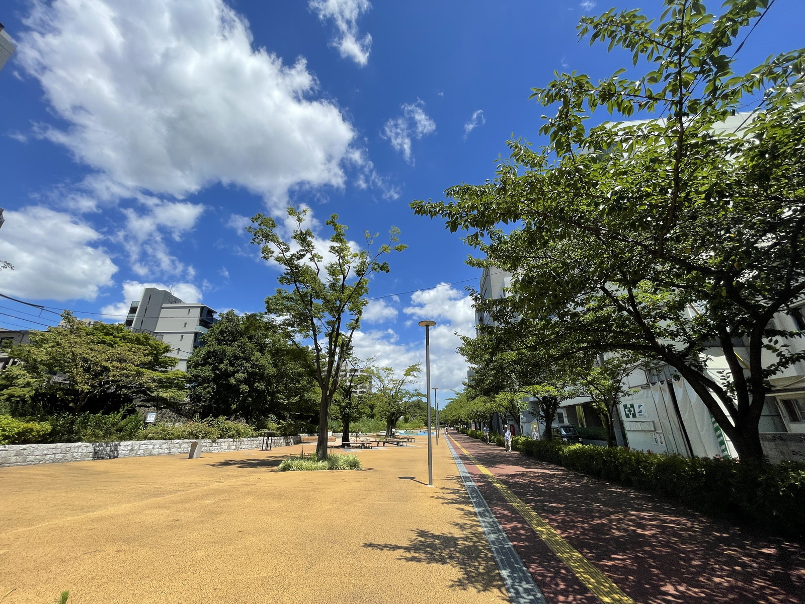 向かいの水神公園