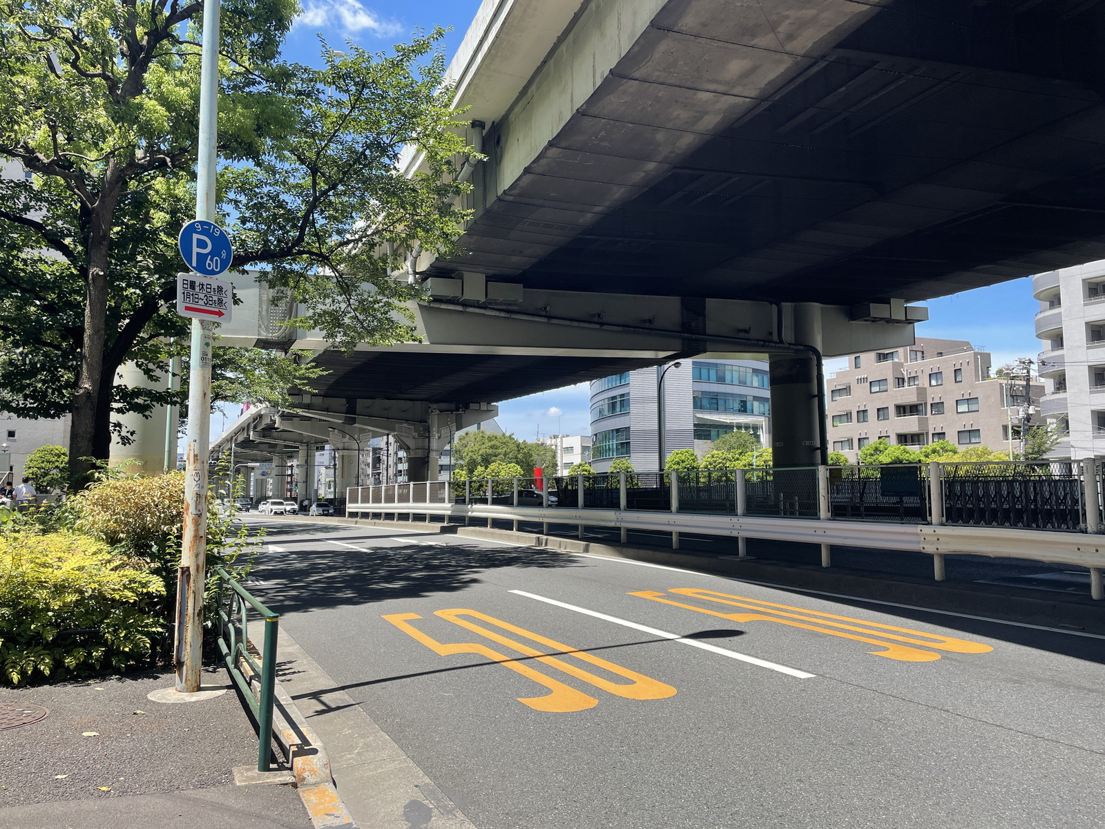 アクロポリス東京前面の目白通り