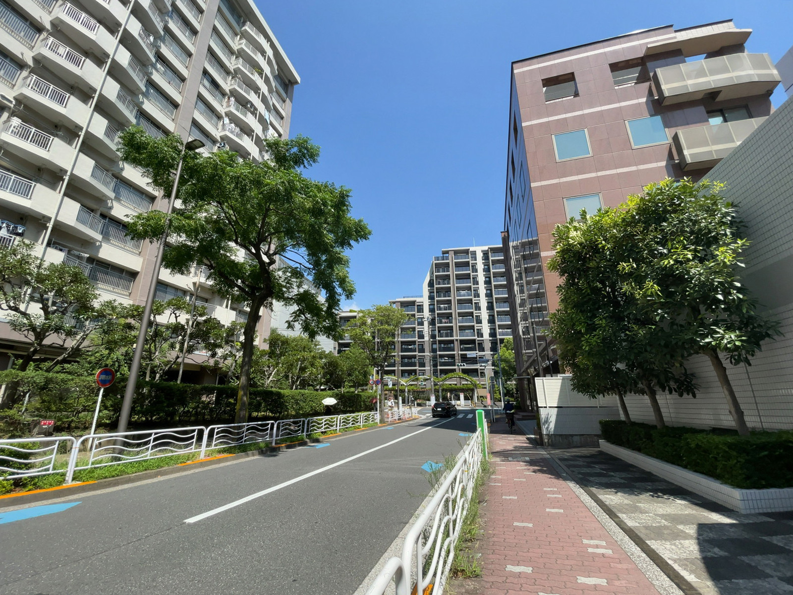 ルーシッドスクエア東陽町前面の通り