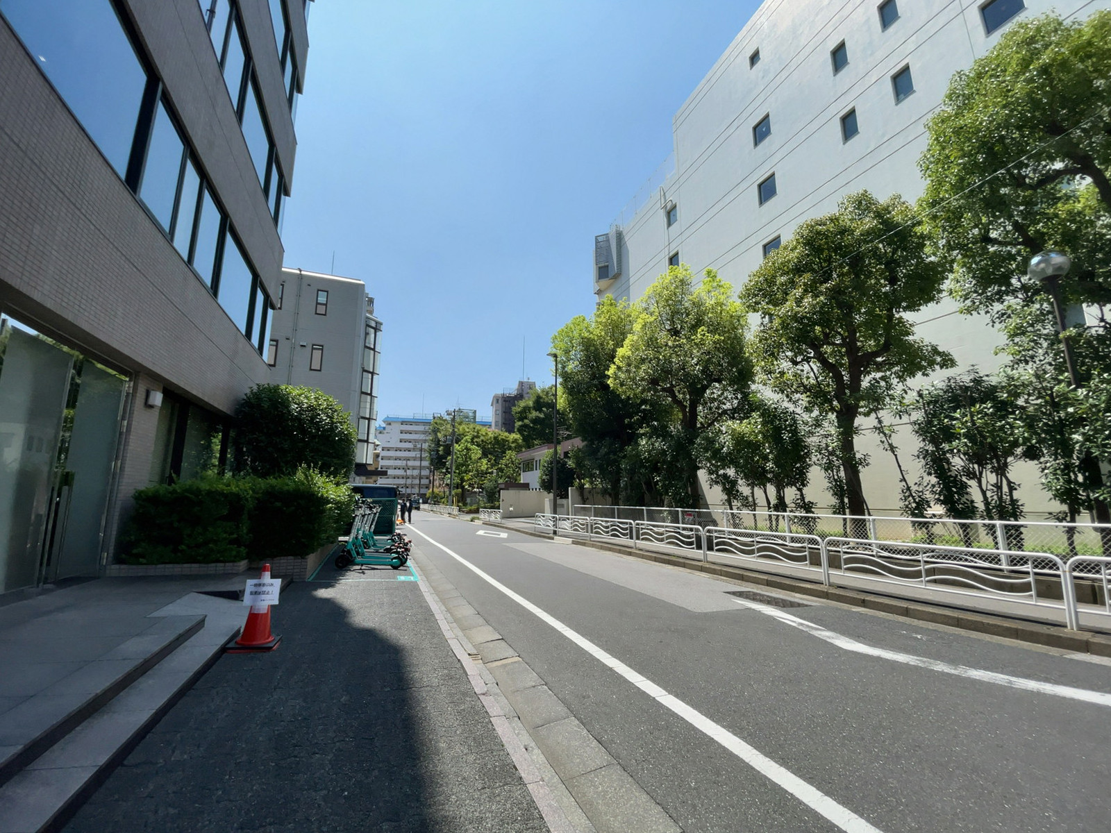 東陽パークビル前面の通り