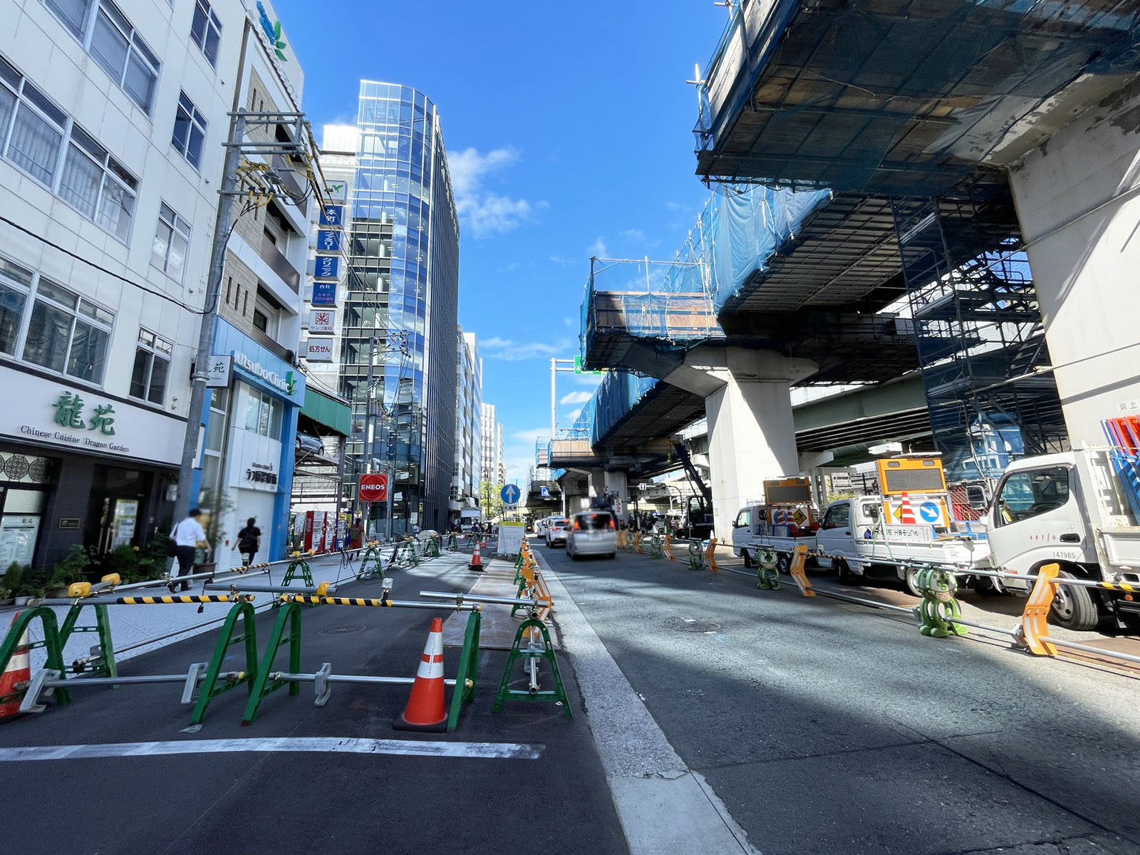 PMO四ツ橋本町前面の通り