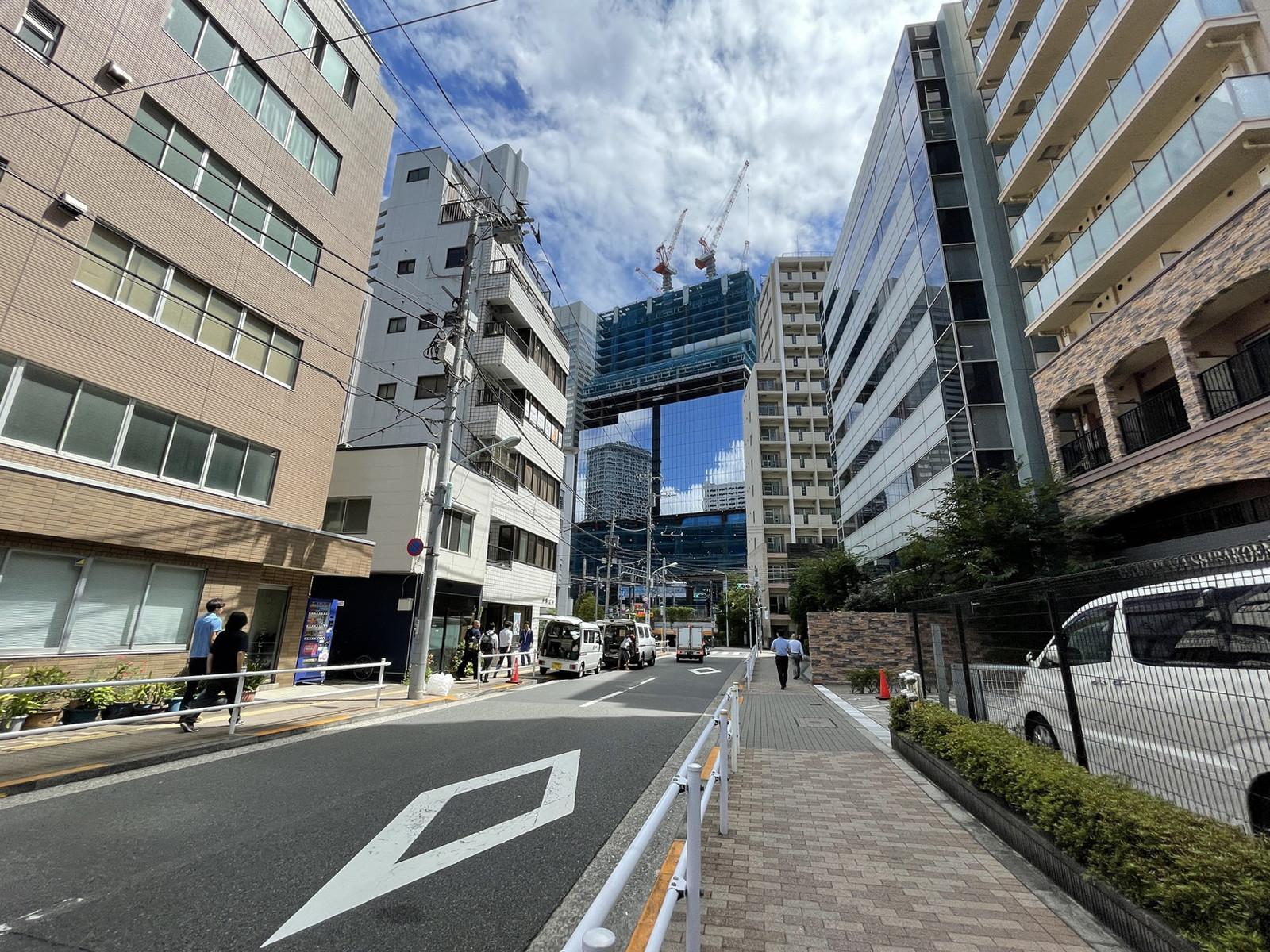 芝一丁目ビル前面の通り