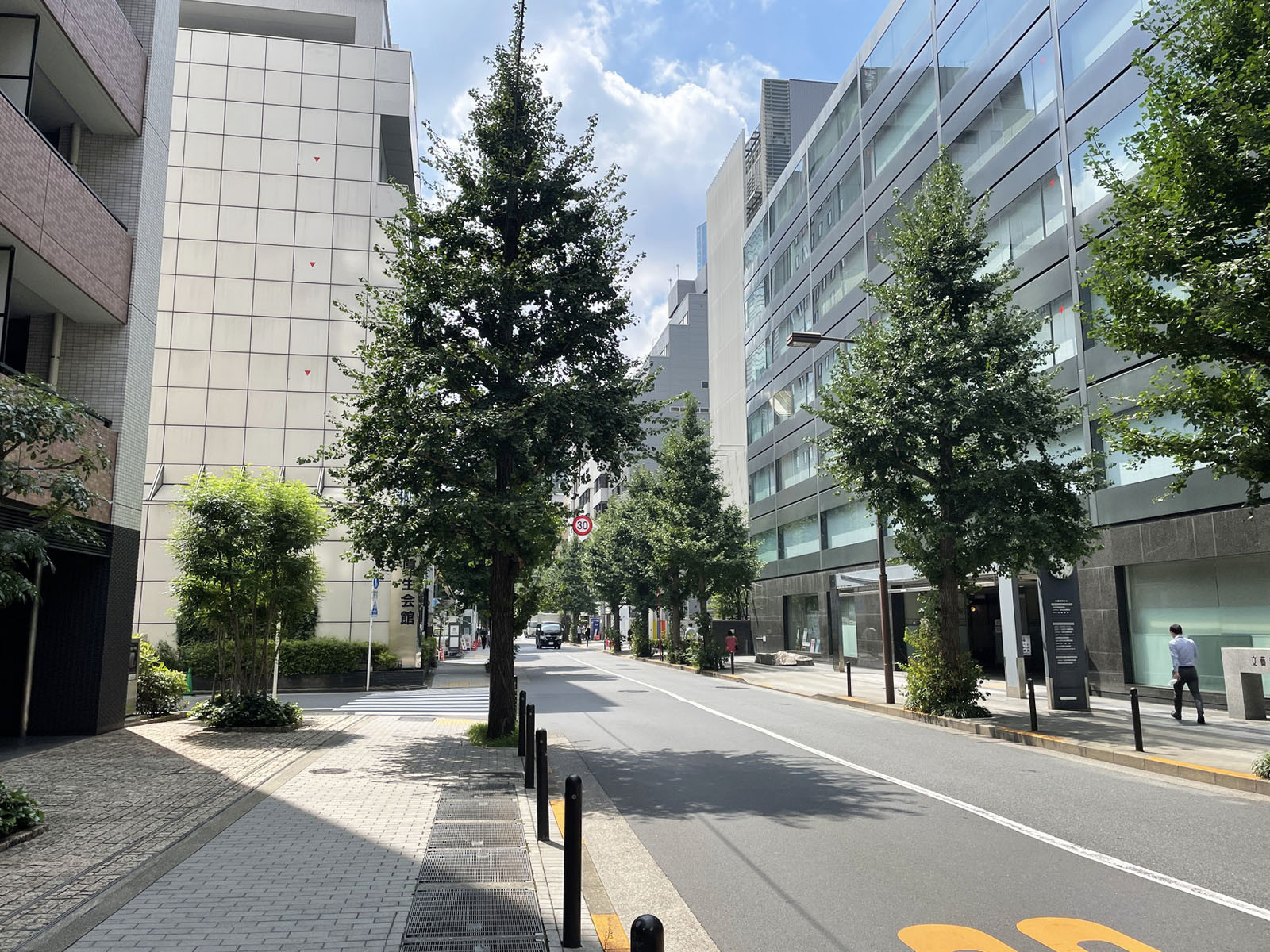 紀尾井町鶴屋ビル前面のプリンス通り