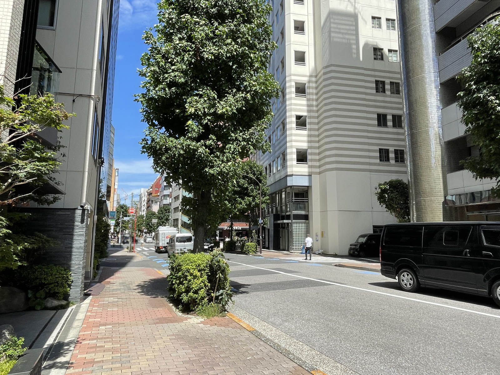 シガラキビル前面の通り
