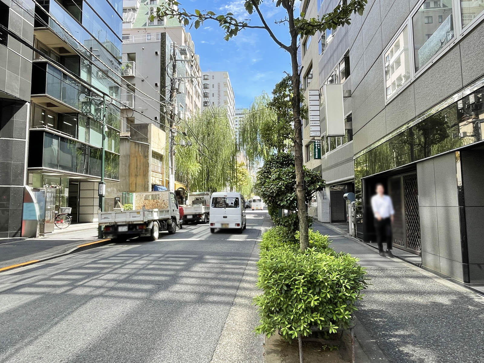 新宿第七葉山ビル前面の花園通り
