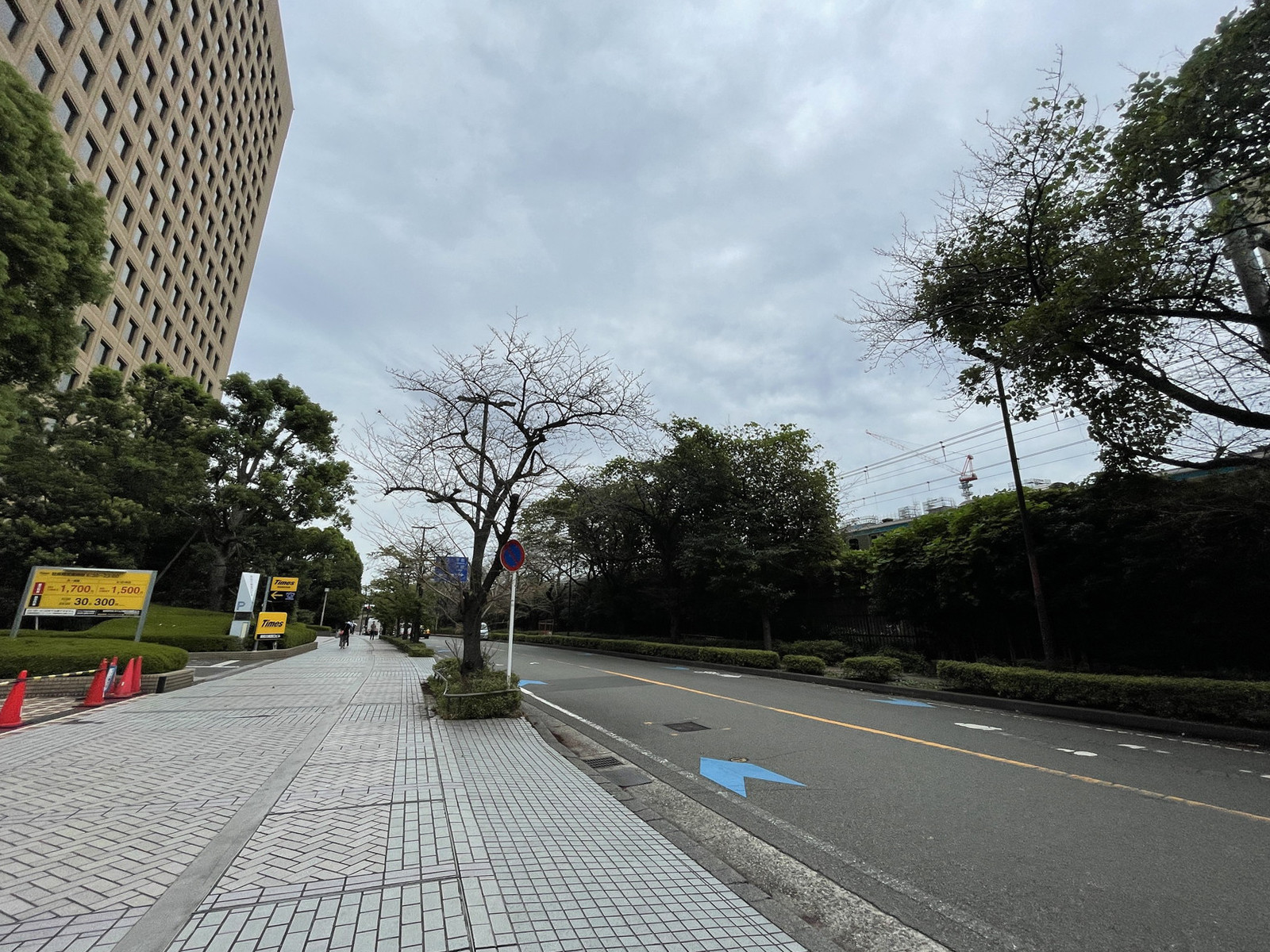 川崎テックセンター前面の通り