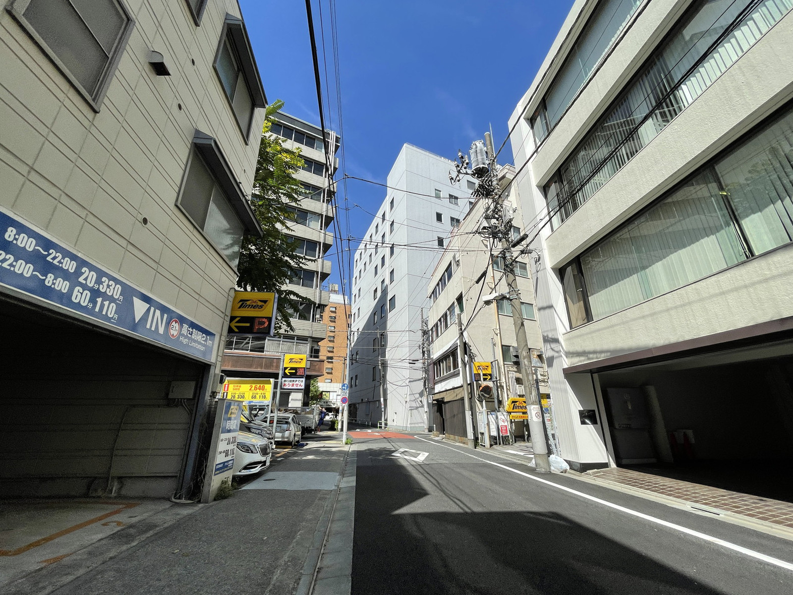 不二光学ビル前面の通り