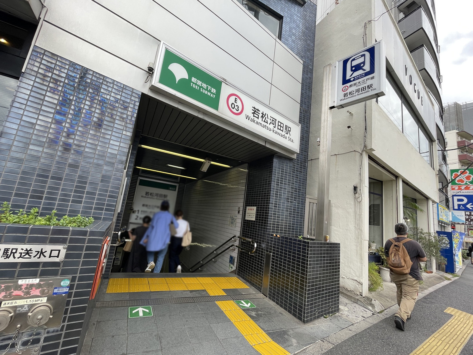 最寄りの「若松河田駅」