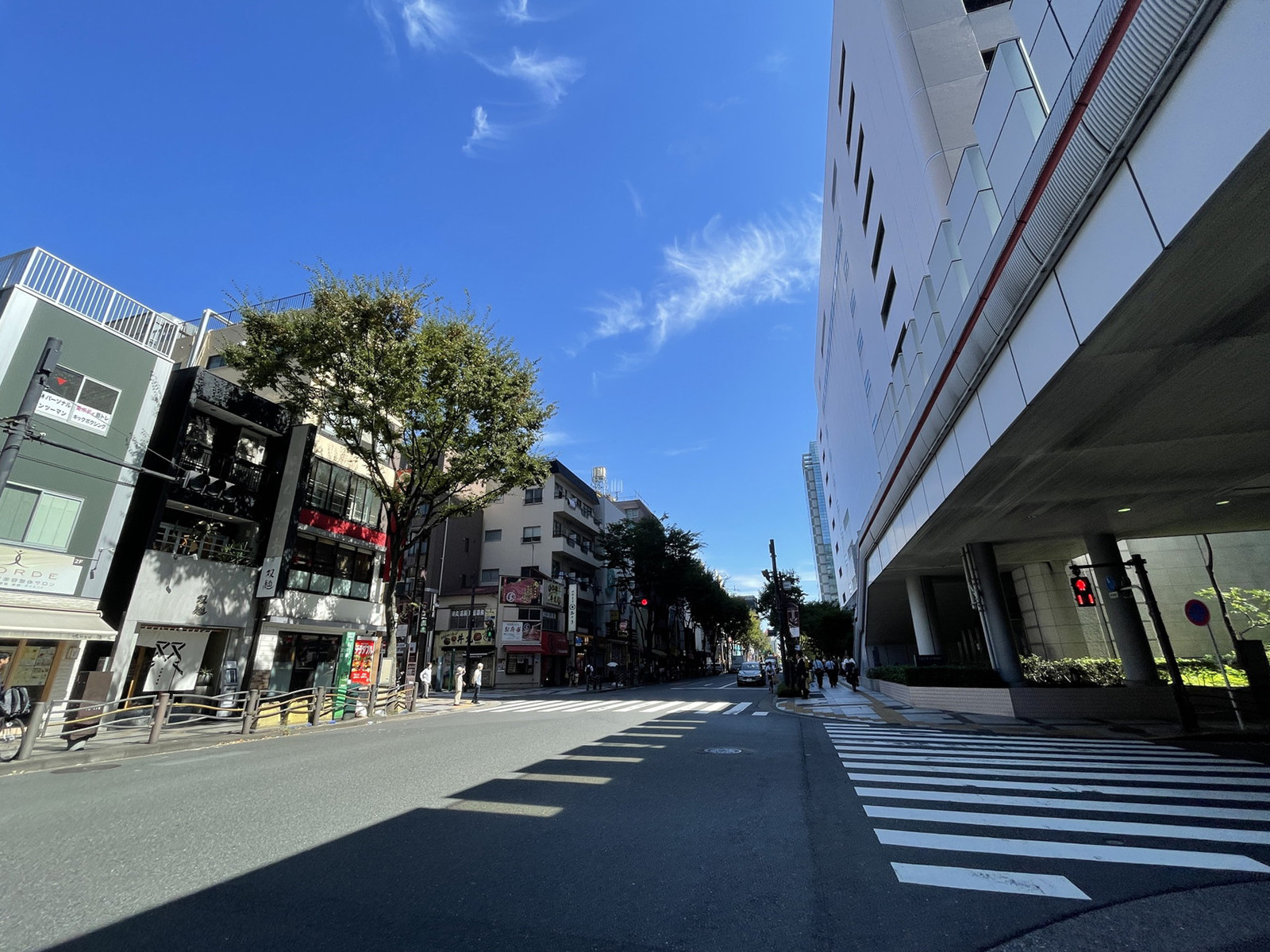 アルカセントラル前面の通り