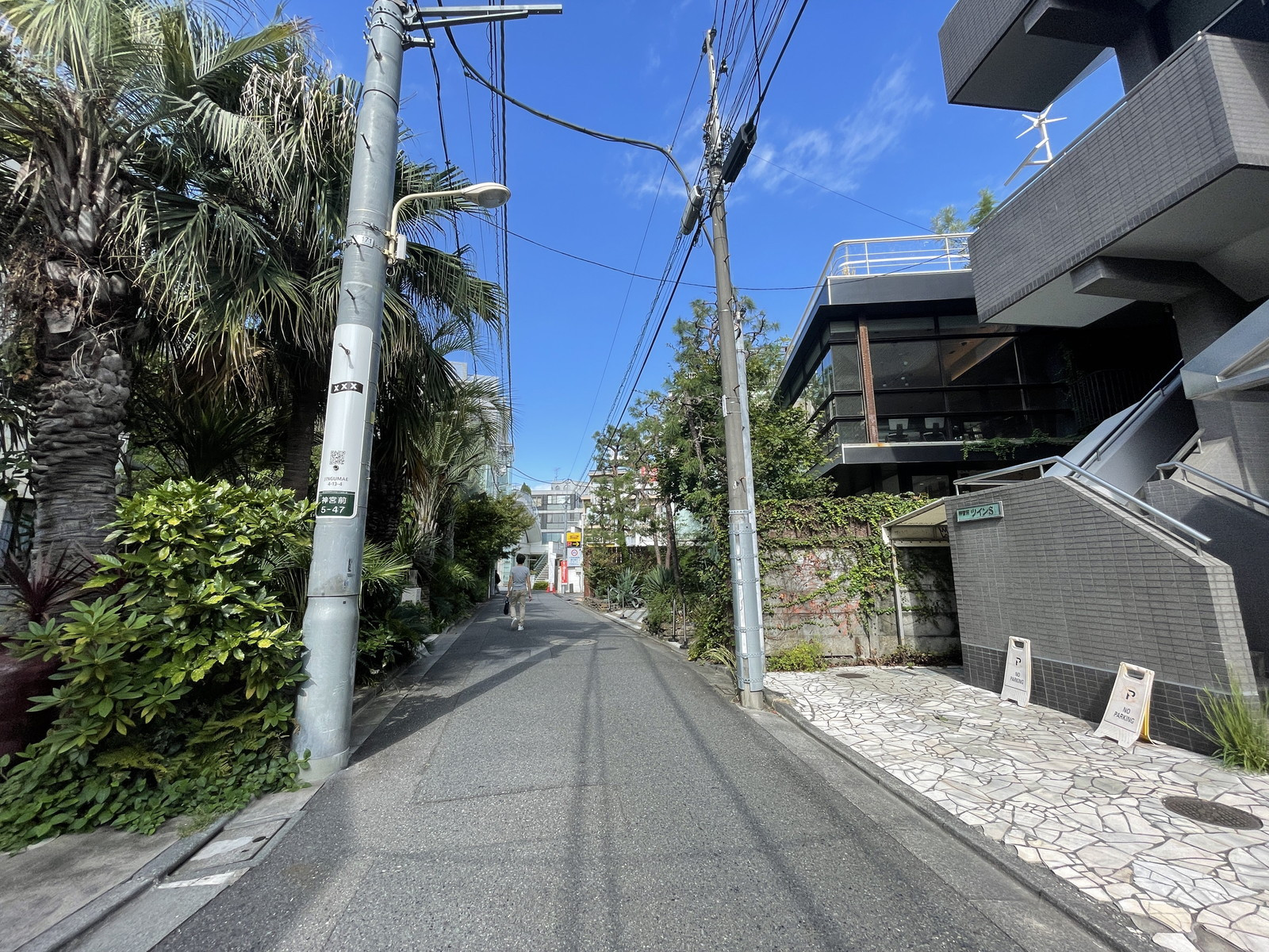 Kガーデンビル前面の通り