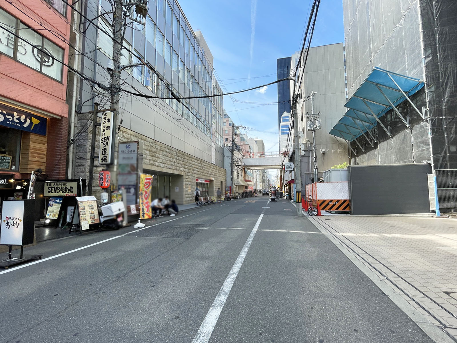 NLC心斎橋前面の通り