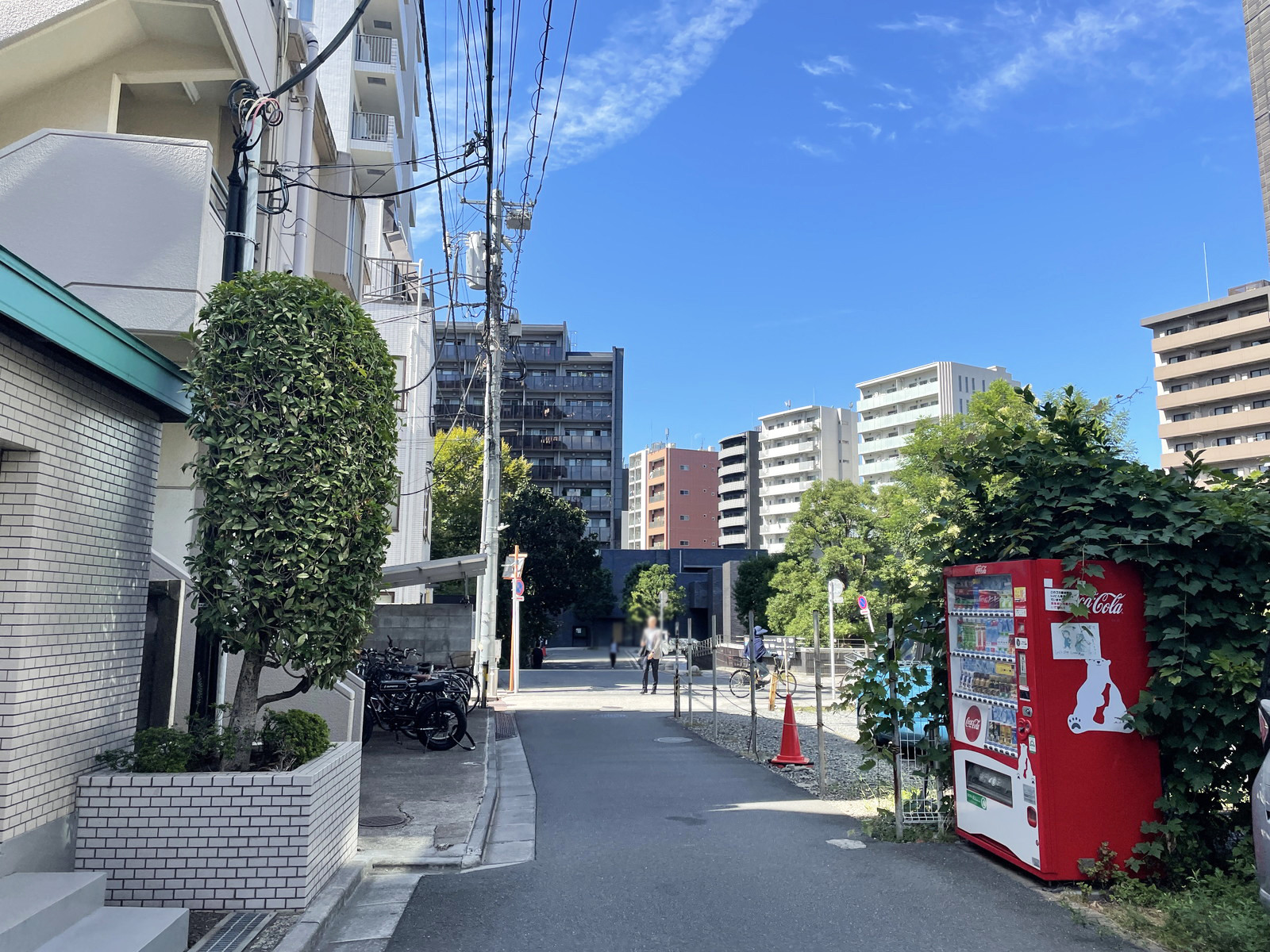 エヌエフビル前面の通り