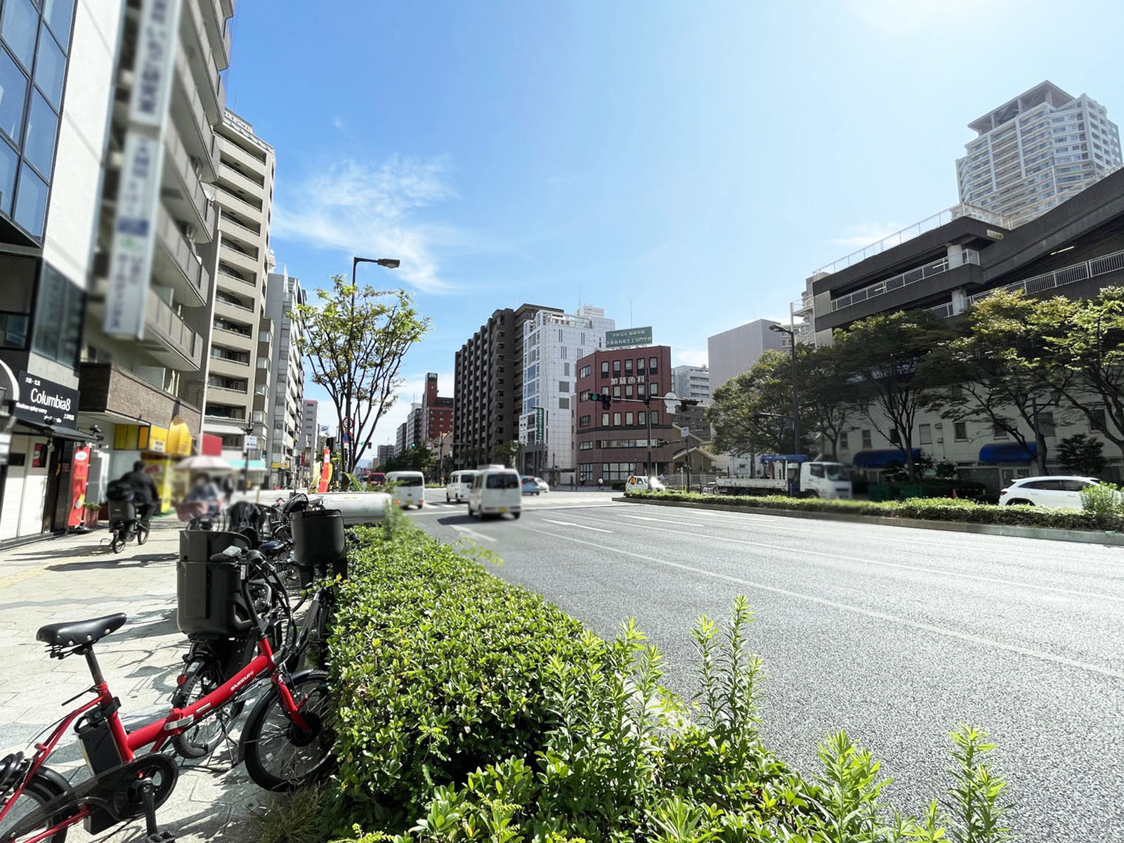 上本町IBPタワー前面の通り