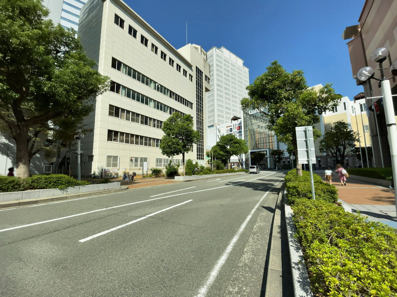 神戸情報文化ビル前面の通り