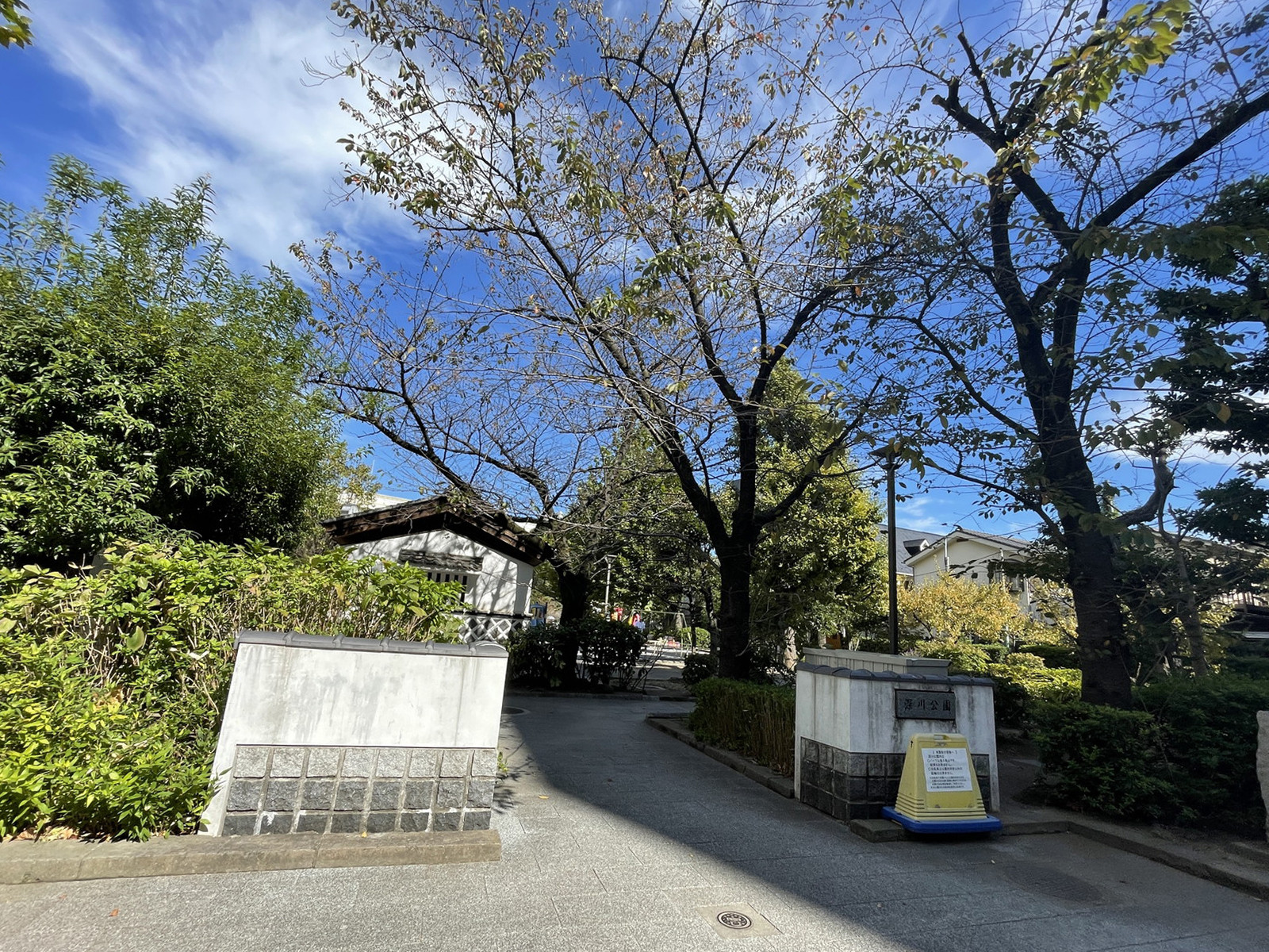 向かいの深川公園