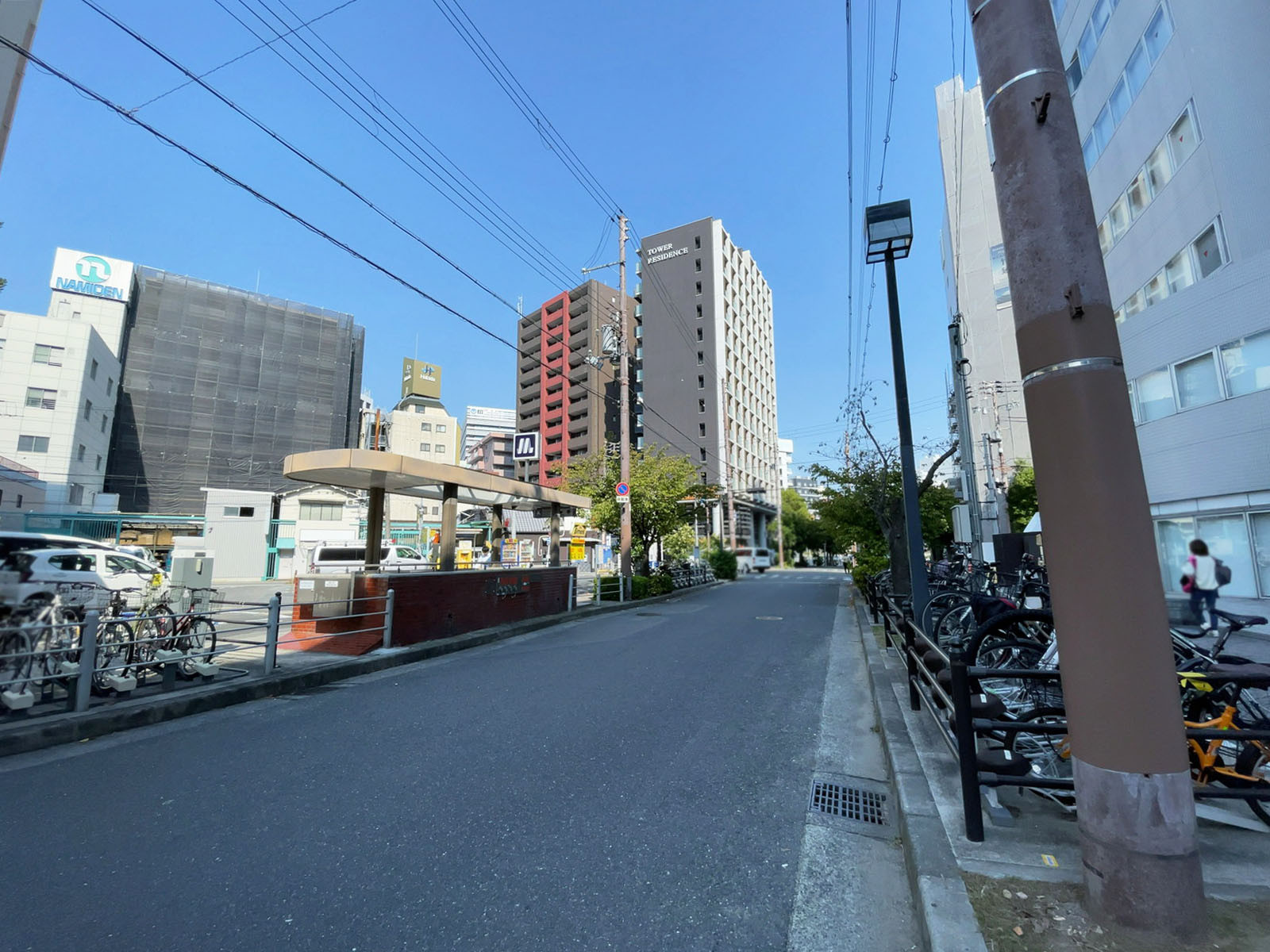 脇田京橋第2ビル前面の通り