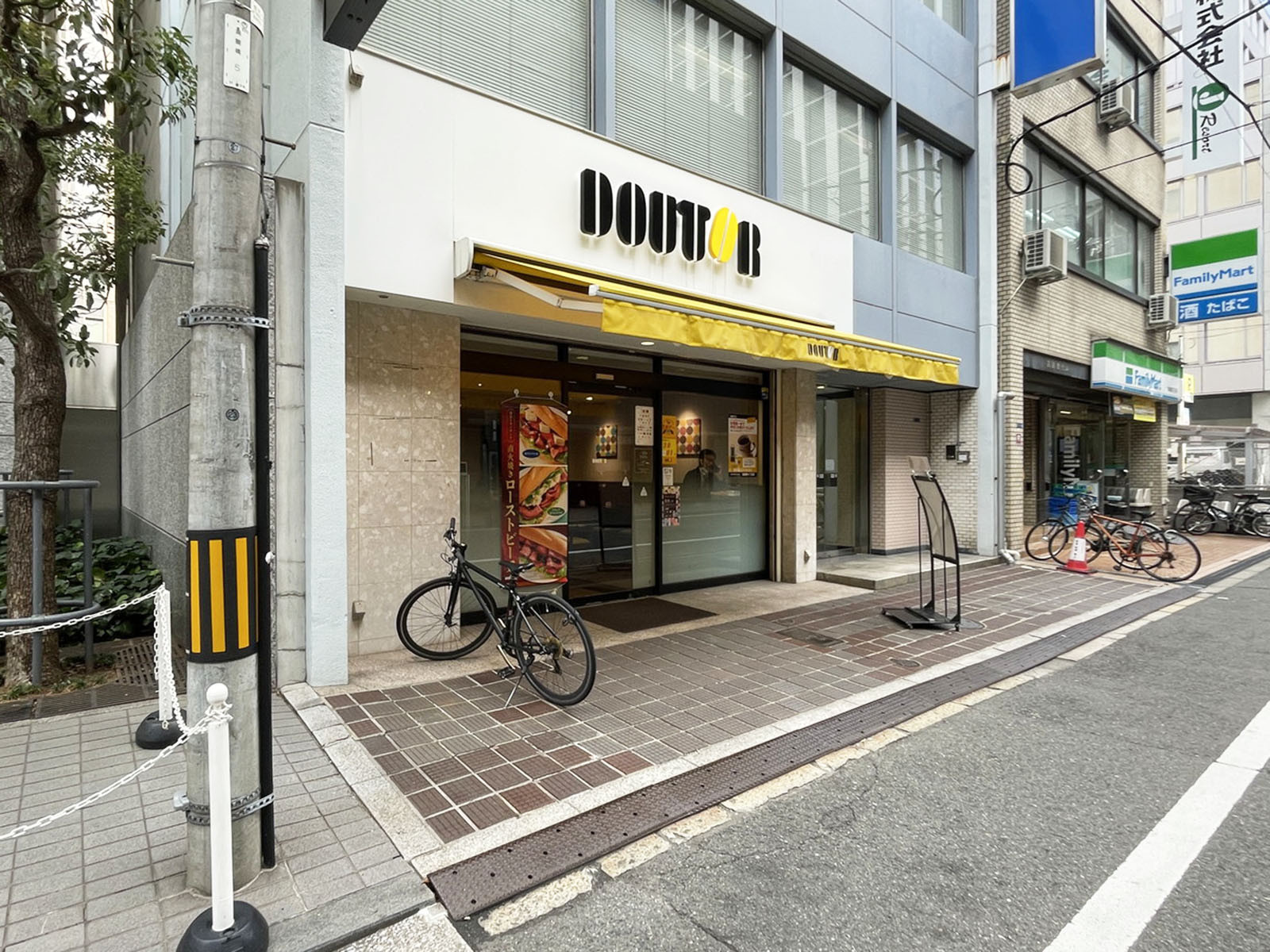 徒歩1分のドトールコーヒーショップ 高麗橋4丁目店