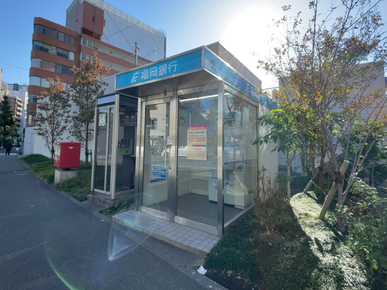 徒歩4分の福岡銀行ATM 日本タングステン