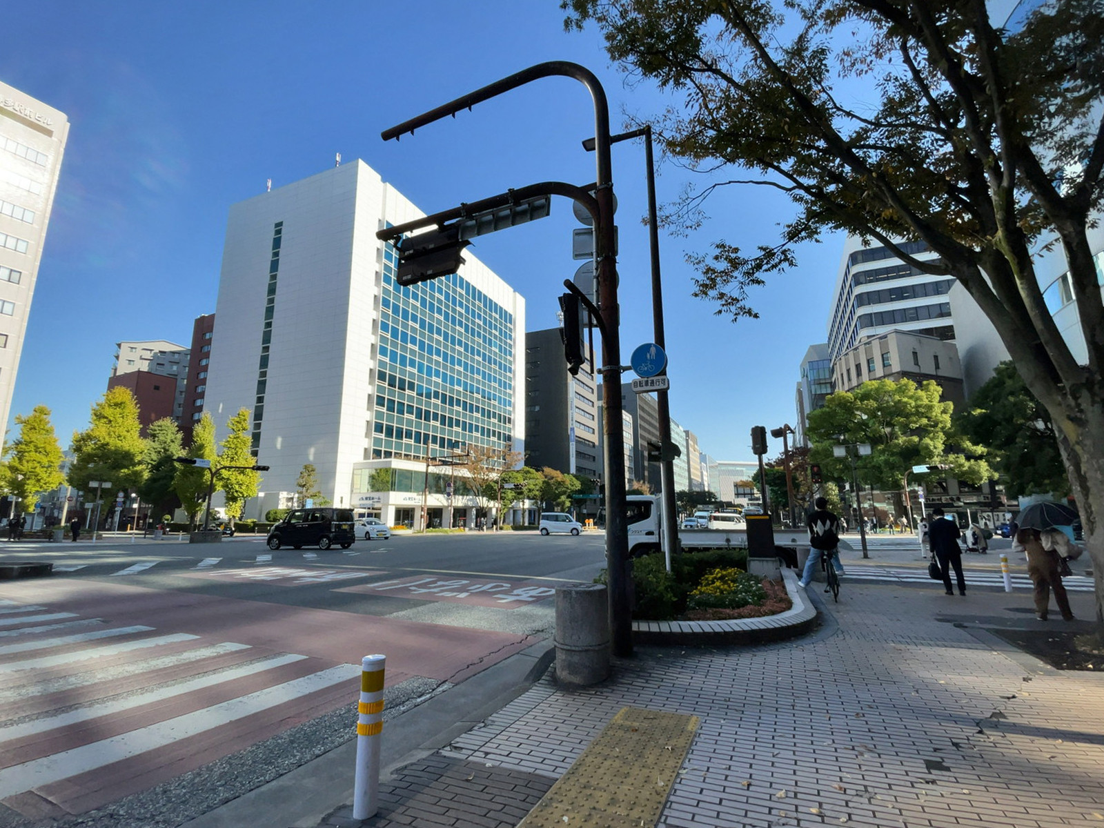 大樹生命福岡祇園ビル前面の通り