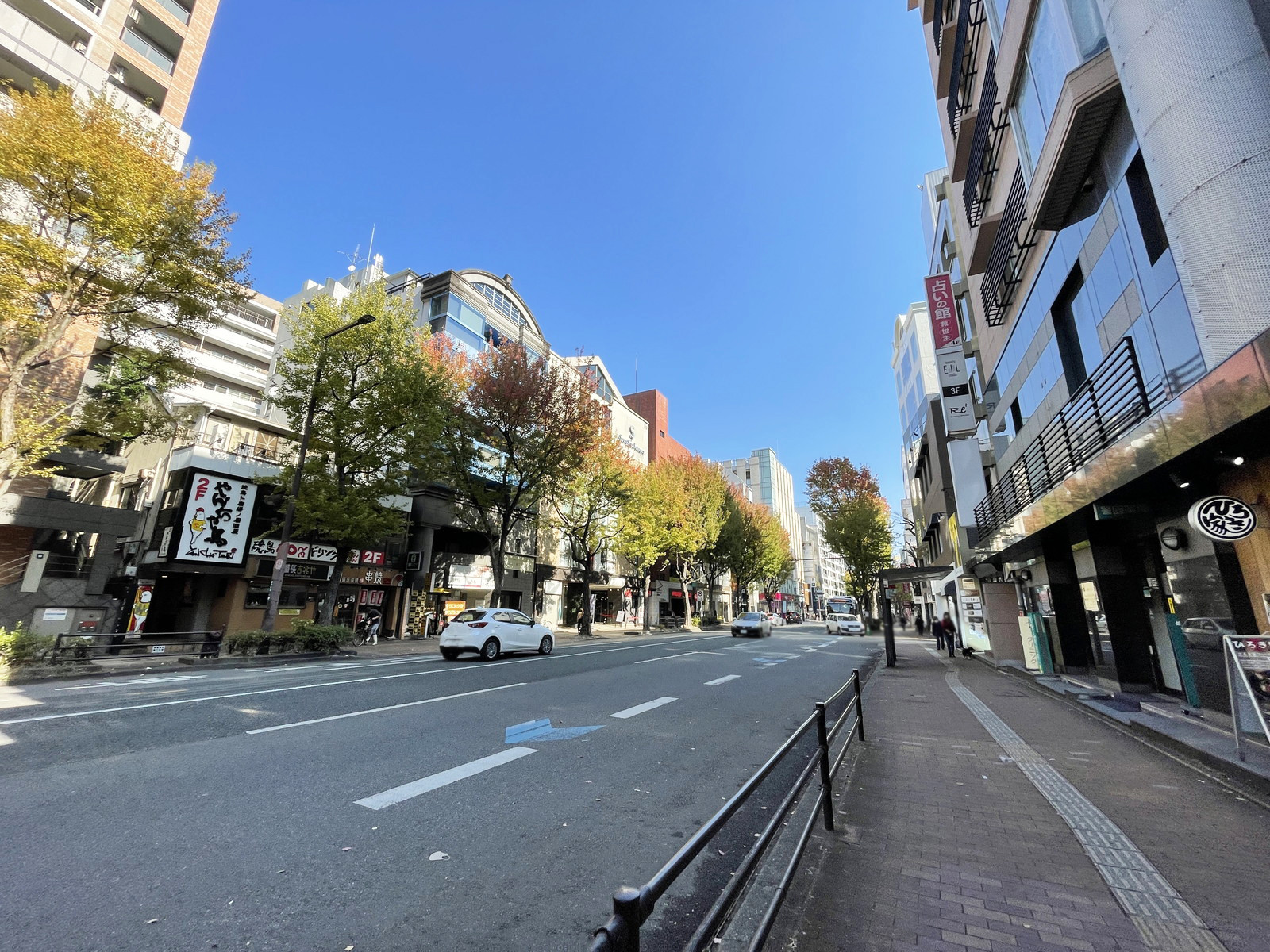 ジェスト22ビル前面の国体道路