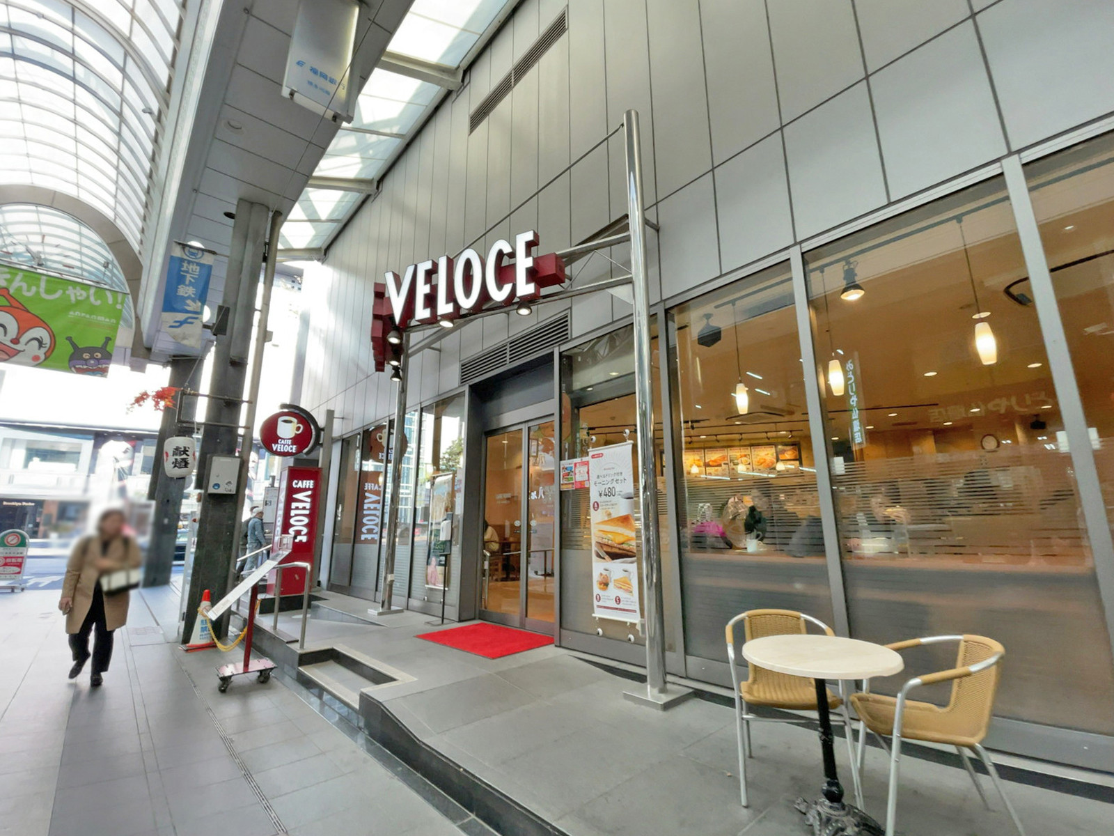 徒歩4分のカフェ・ベローチェ中洲川端駅前店
