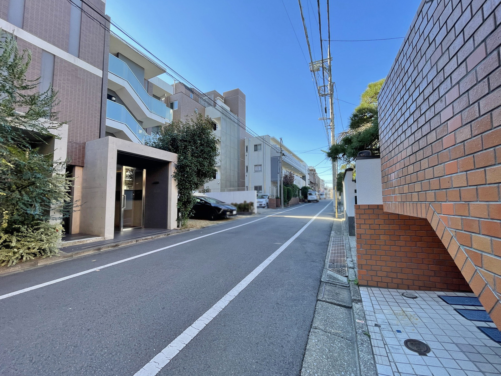 (仮)弦巻テナント前面の通り