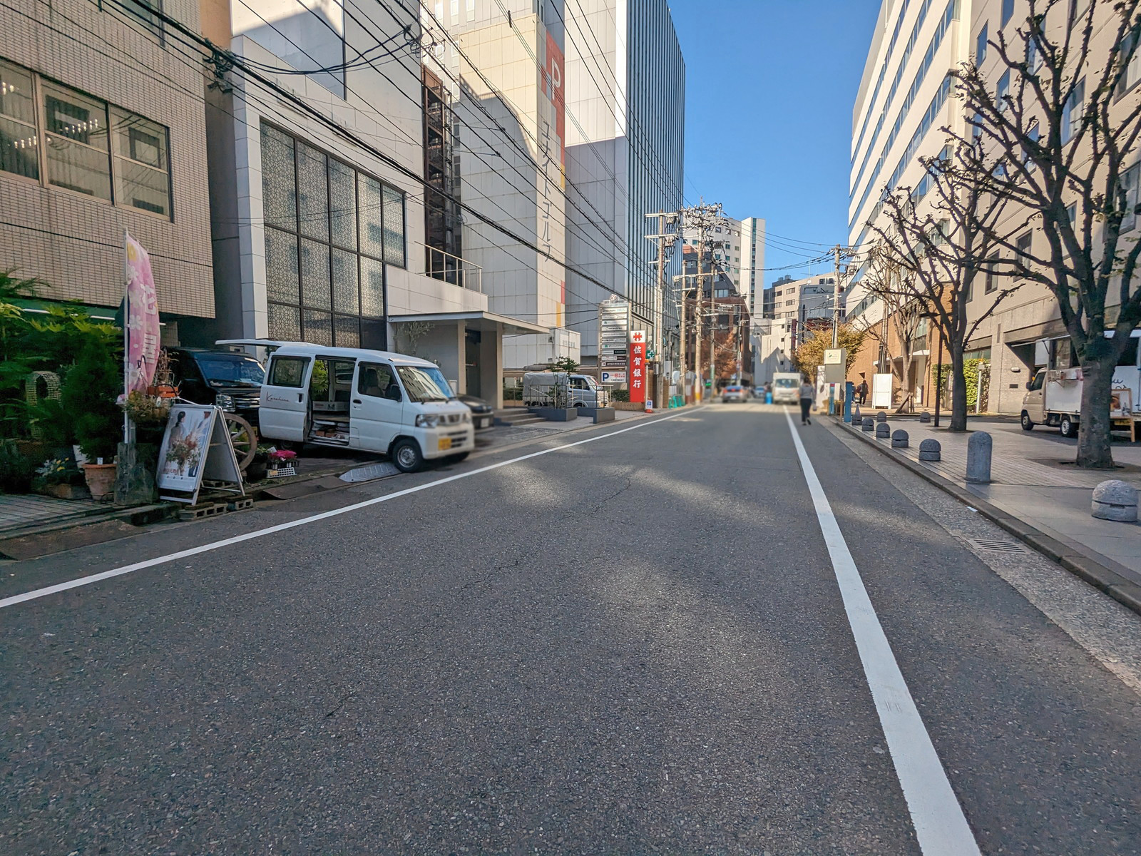 JR博多駅東NSビル S館 前面の通り