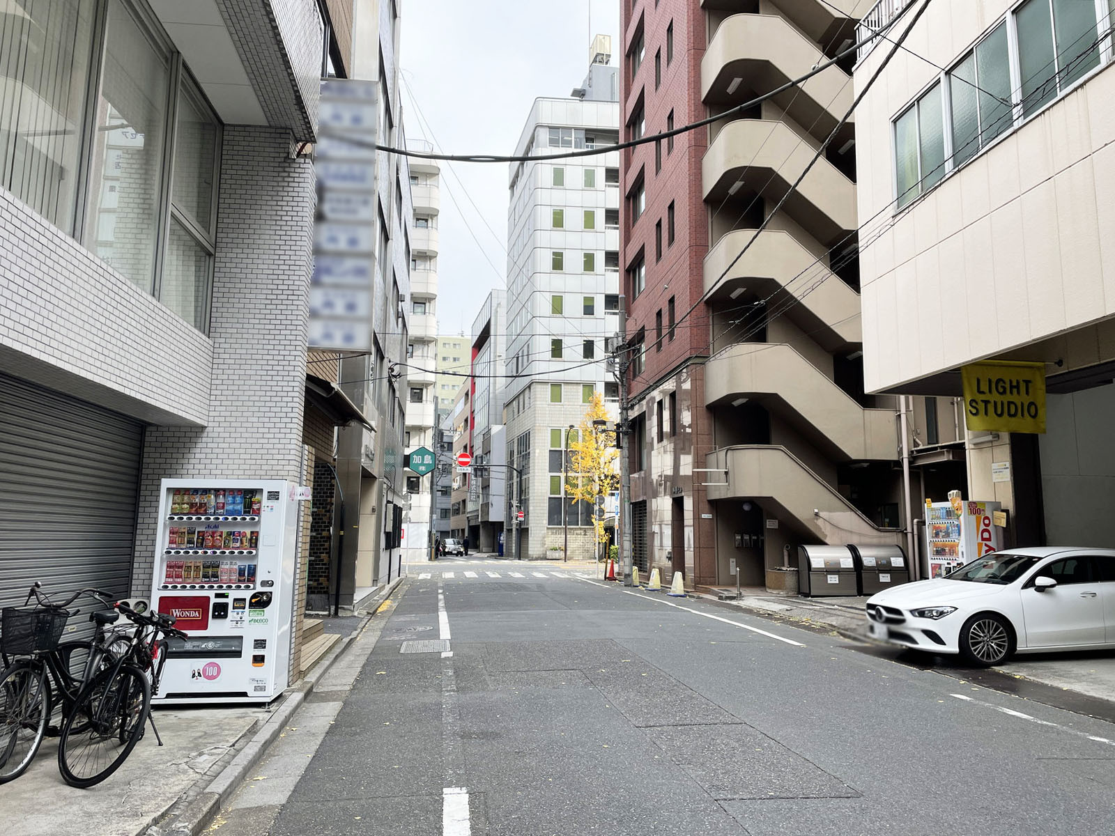 中山ビル前面の通り