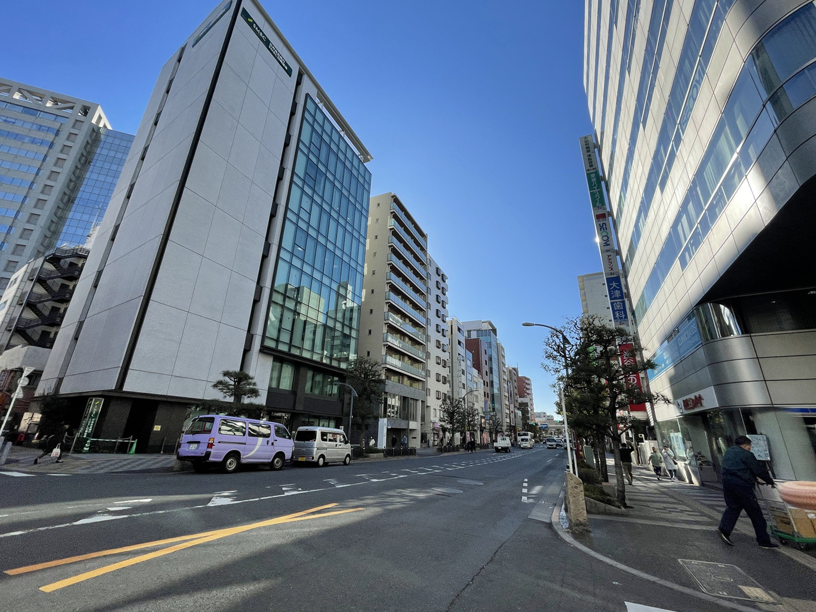 TT蒲田駅前ビル前面の通り