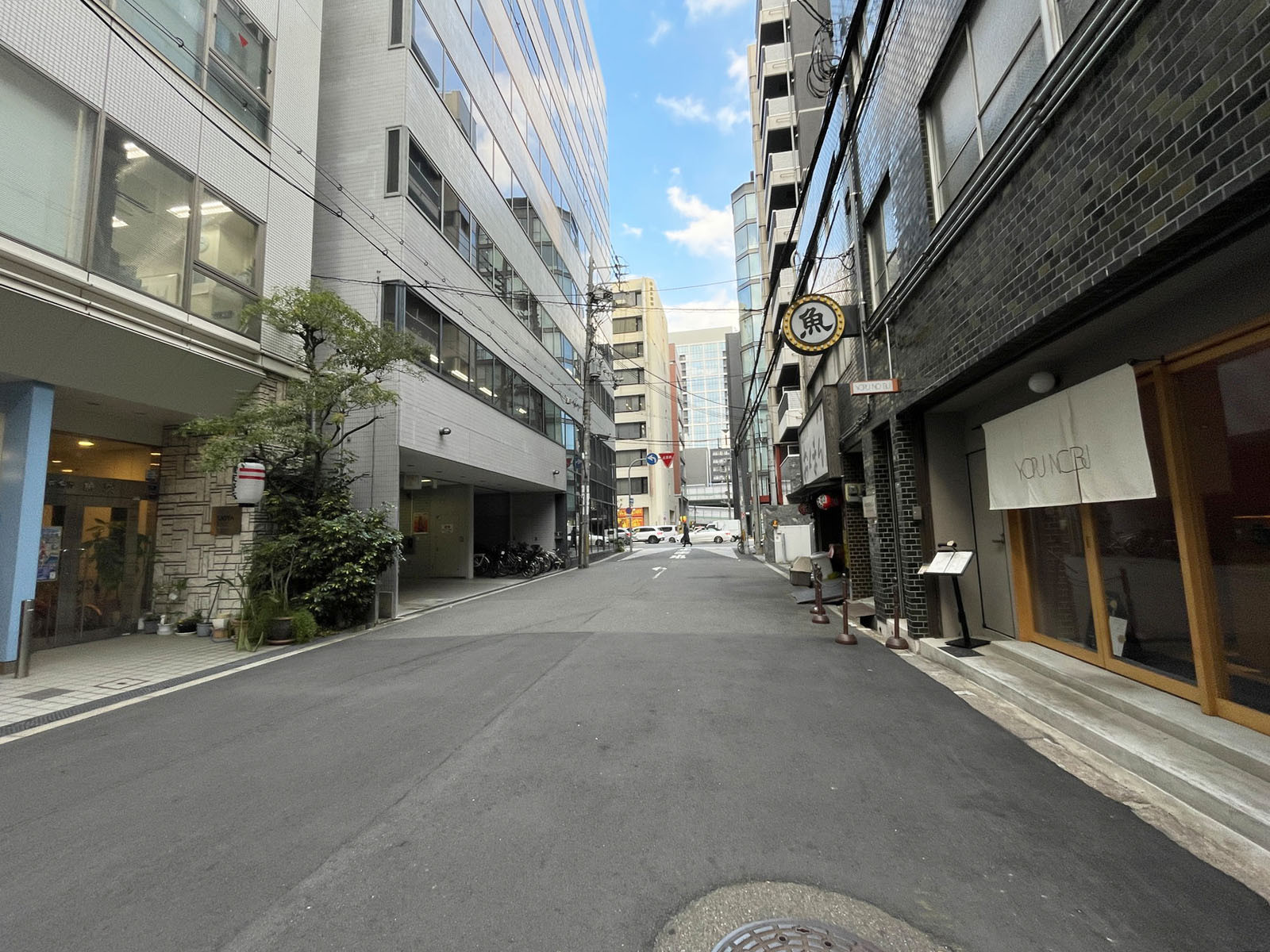 柴田東急ビル前面の通り