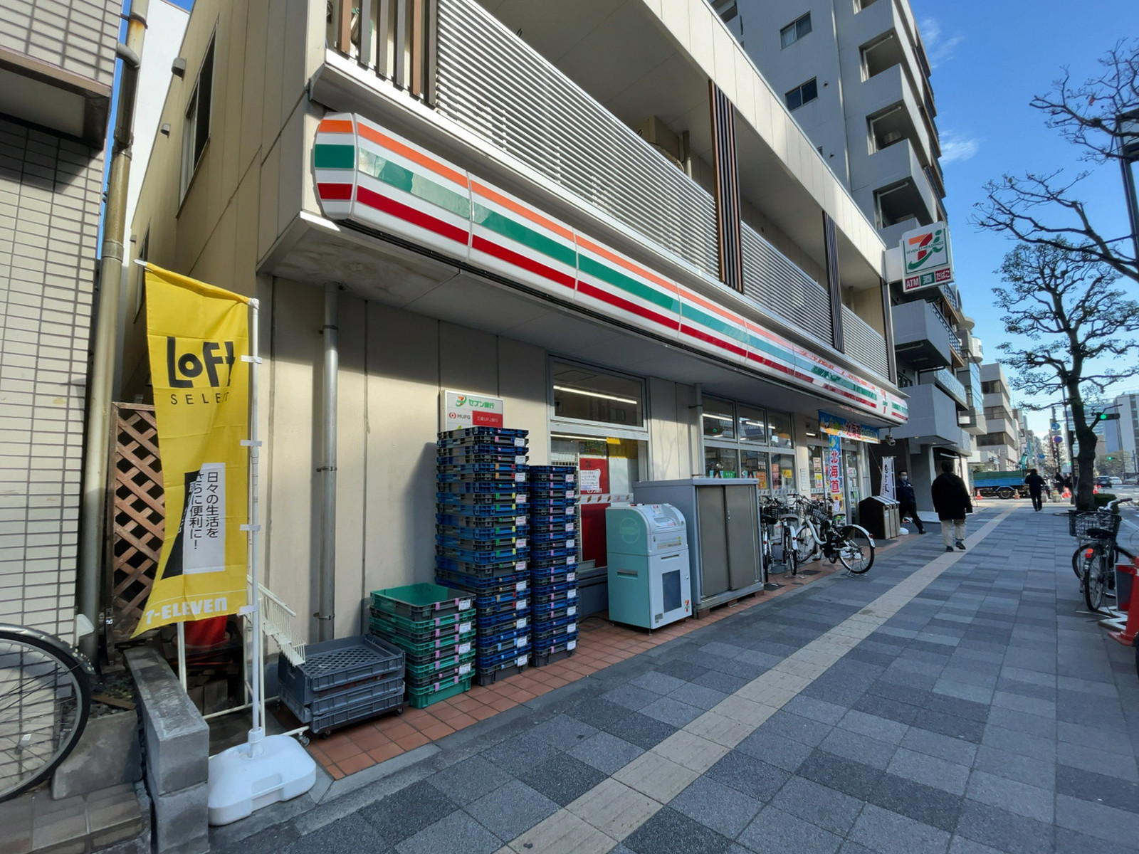 徒歩3分のセブンイレブン 墨田亀沢1丁目店