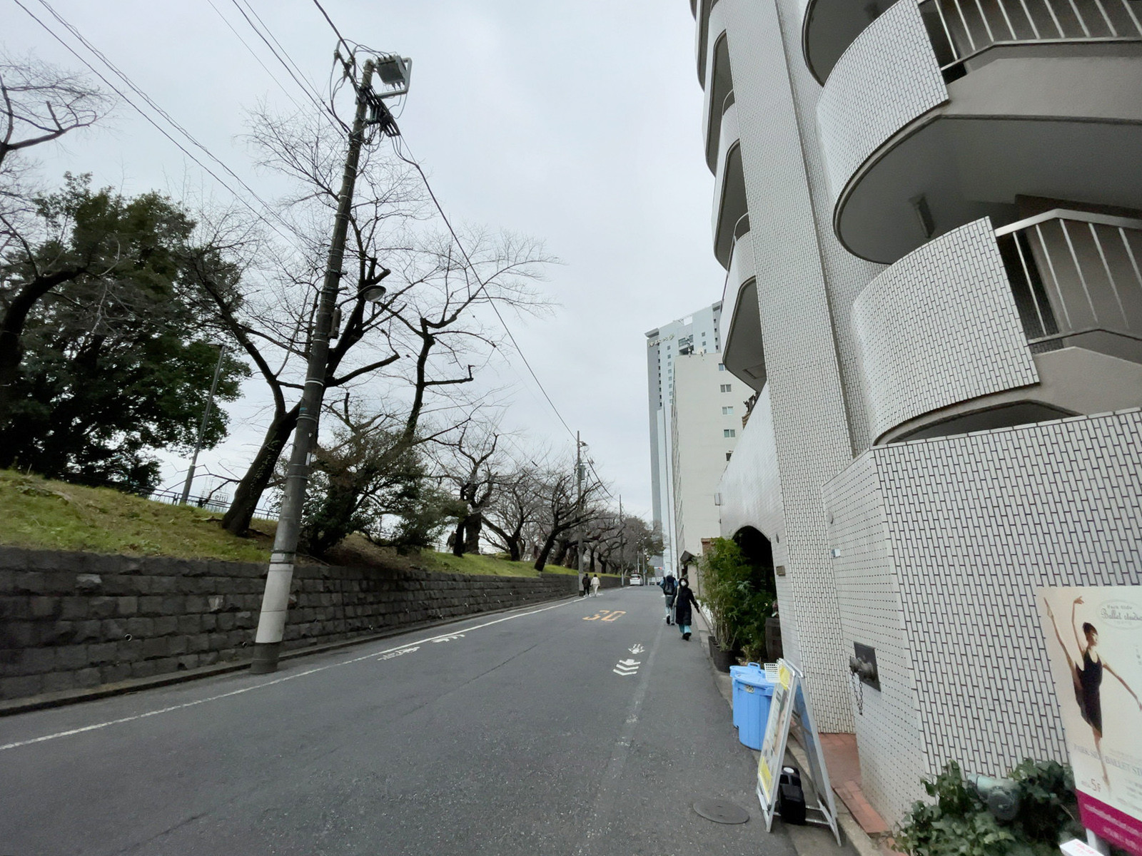 サンライン第14ビル前面の通り