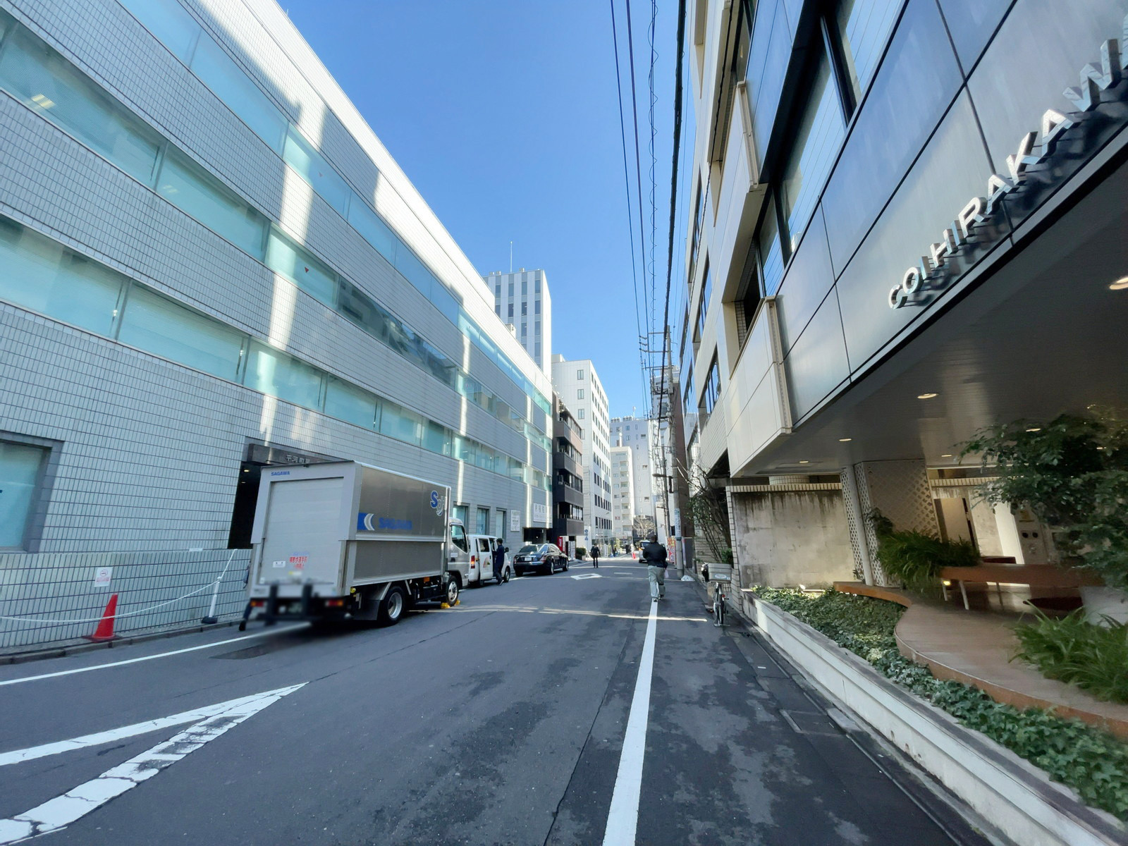 COI平河町ビル前面の通り
