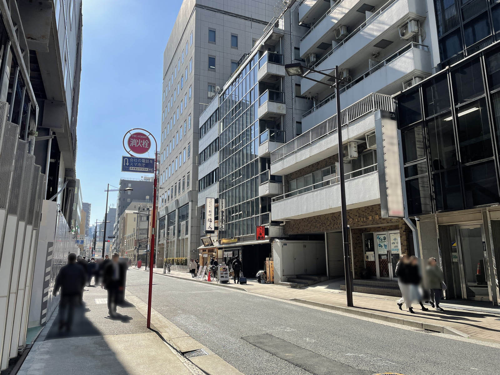INPACビル前面の通り