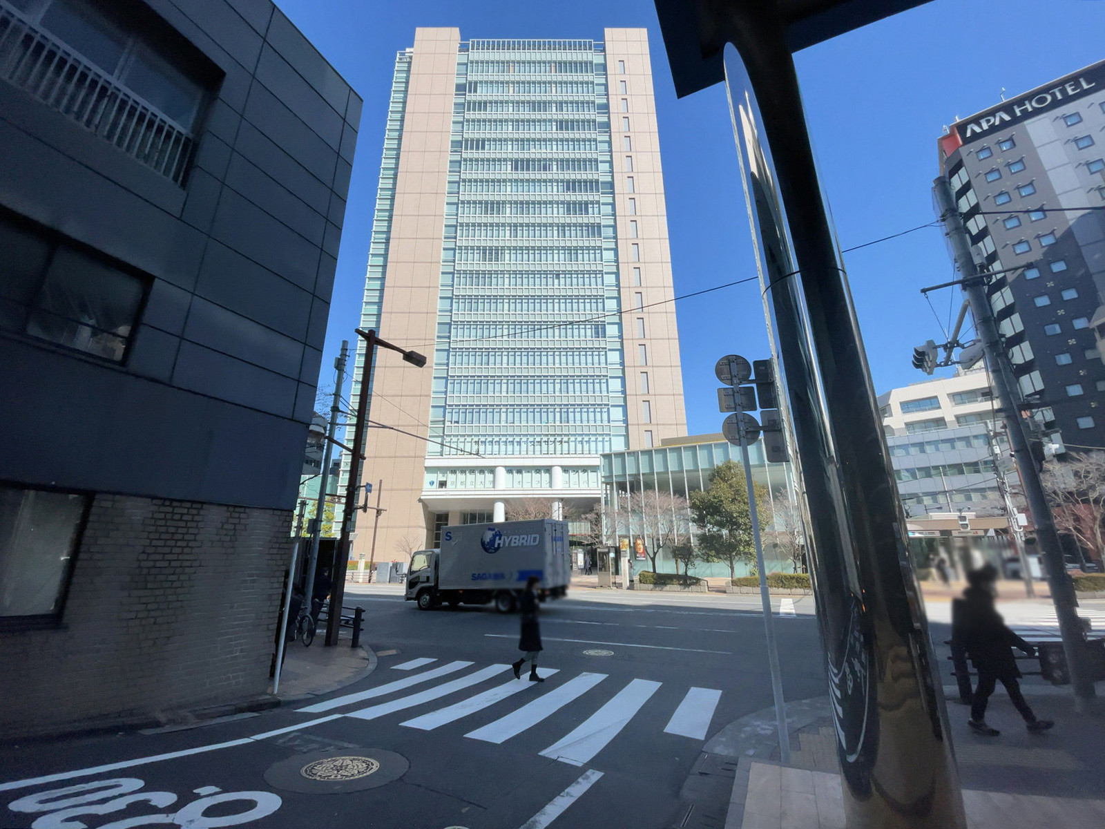 パール飯田橋ビル前面の通り