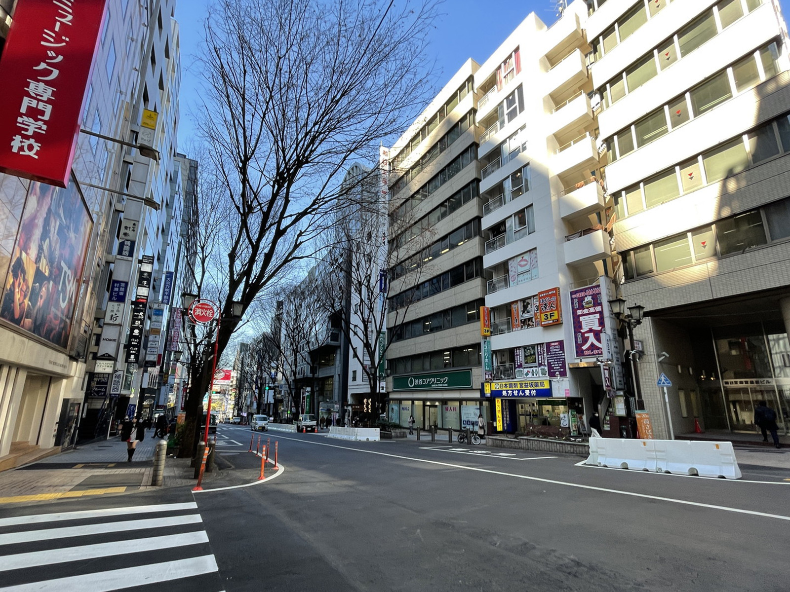ワコー宮益坂ビル前面の宮益坂