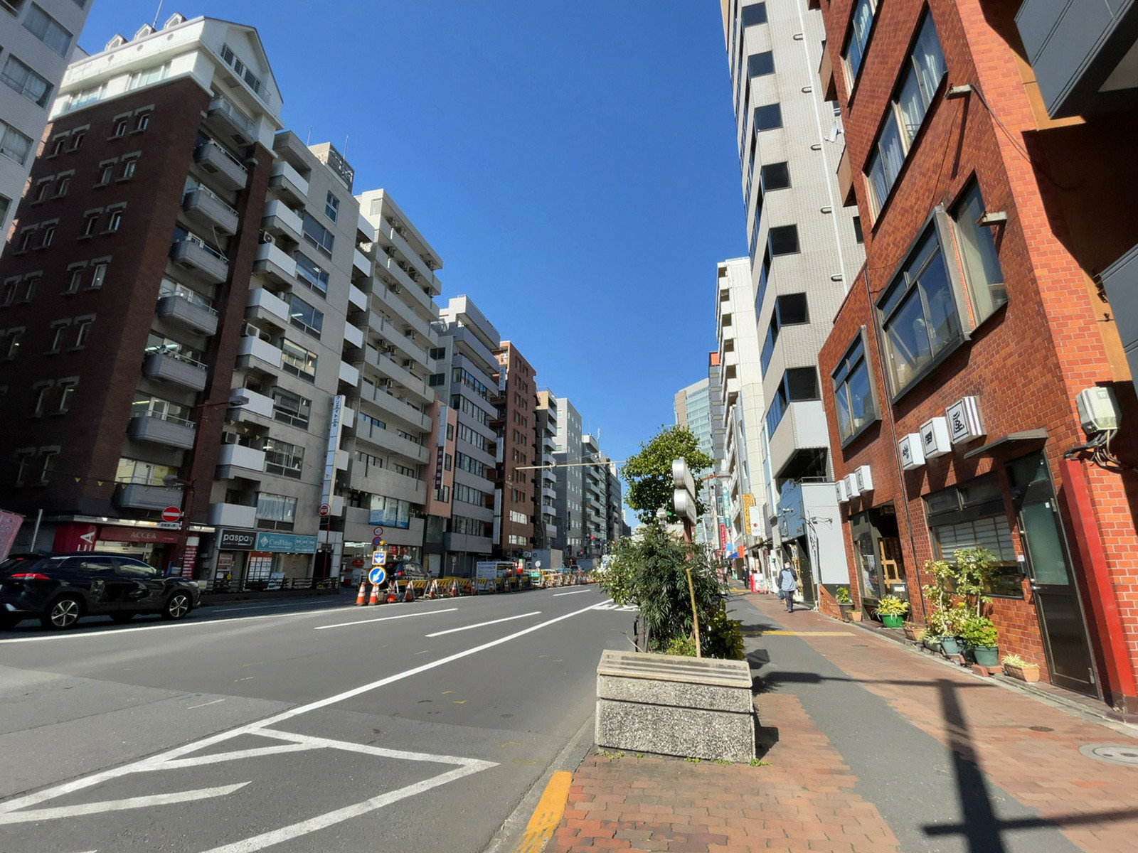 リードシー飯田橋ビル前面の通り