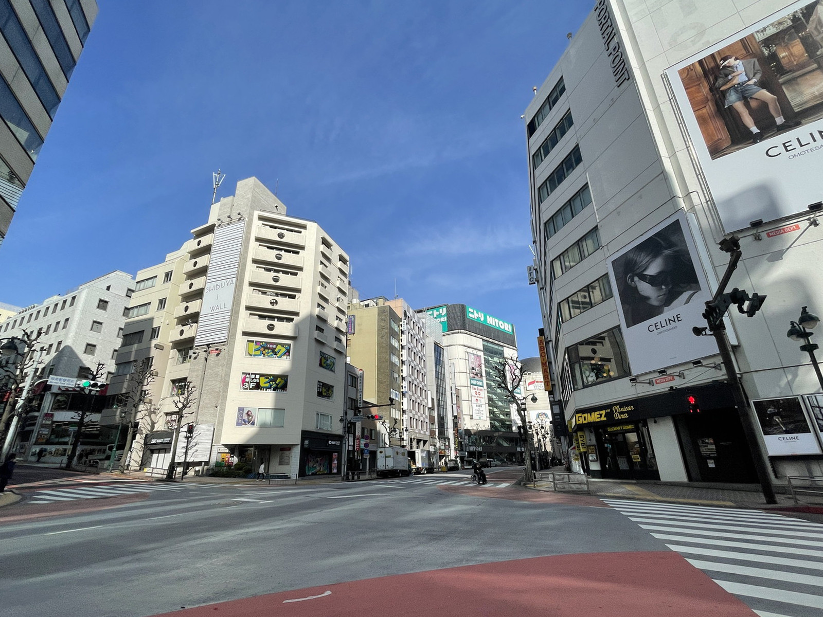 PORTAL POINT SHIBUYA前面の通り