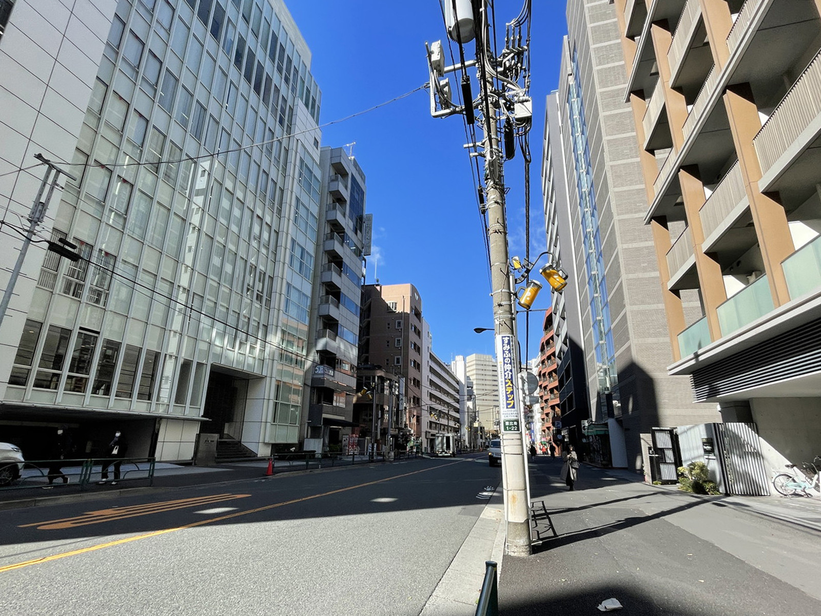 恵比寿Kビル前面の通り
