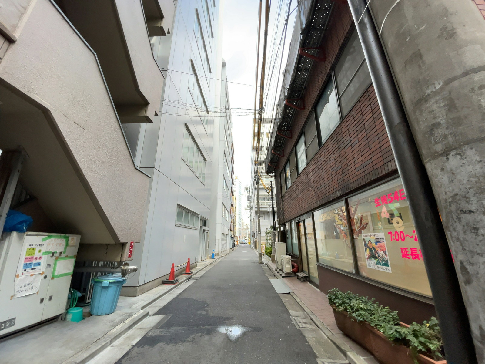 井上ビル12号館前面の通り