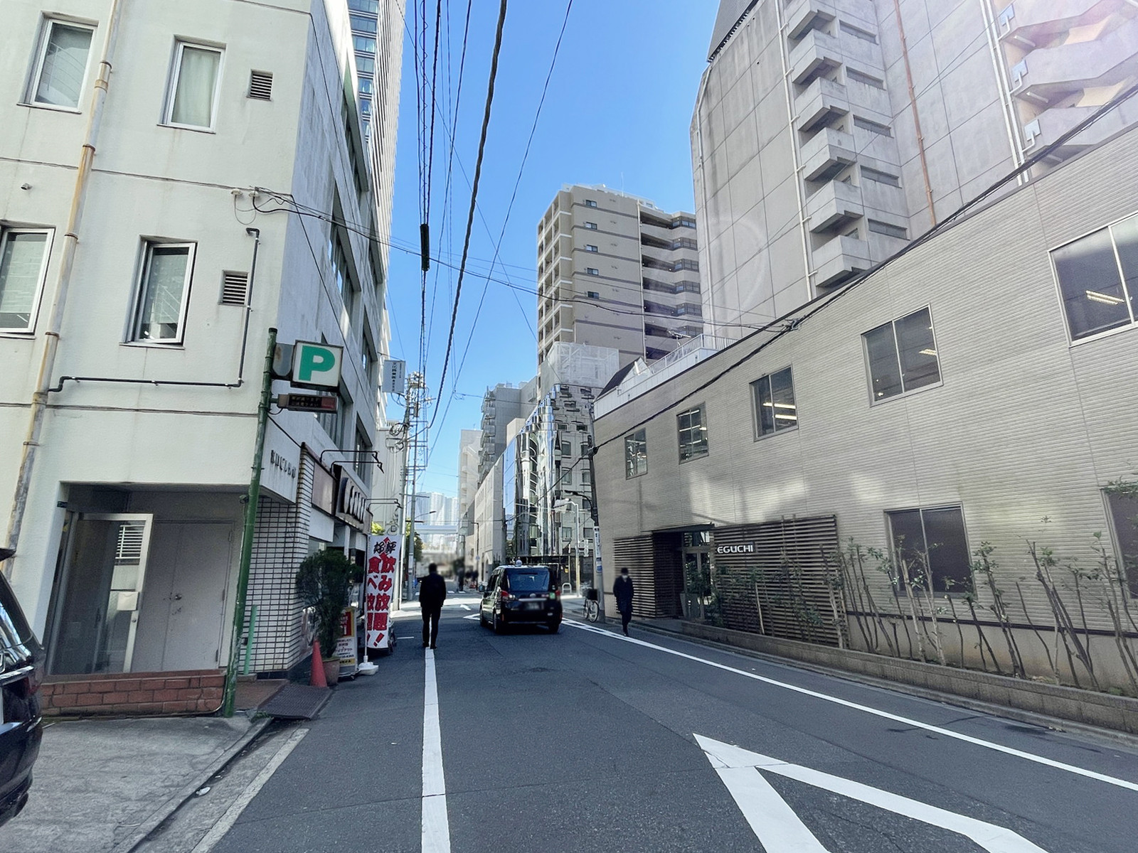 ユーデン浜松町ビル前面の通り