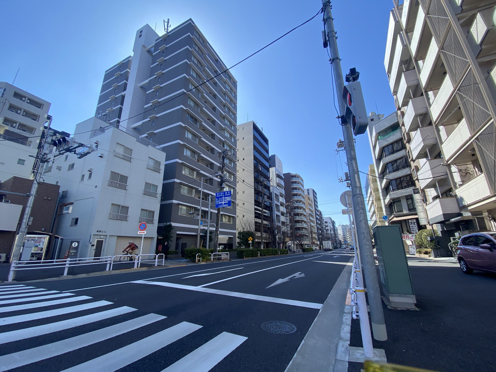 リードシー大森ビル前面の通り