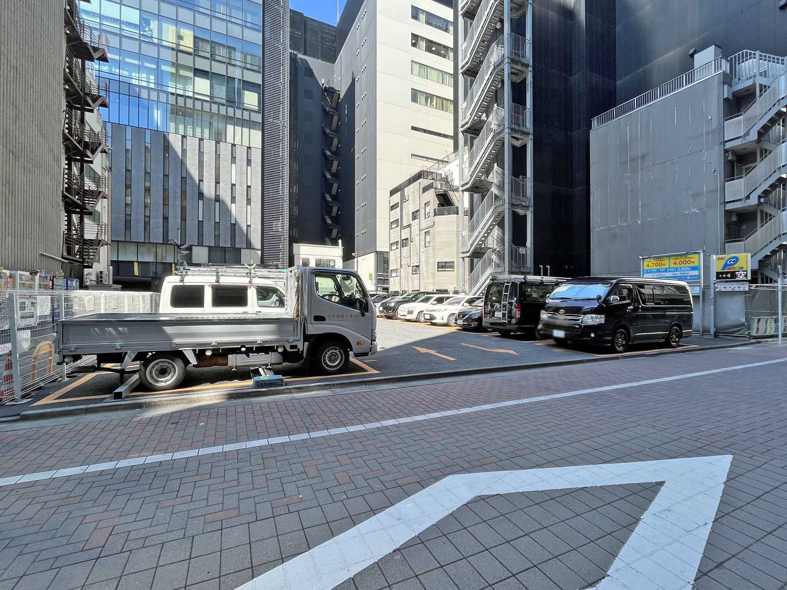同じ並びのコインパーキング