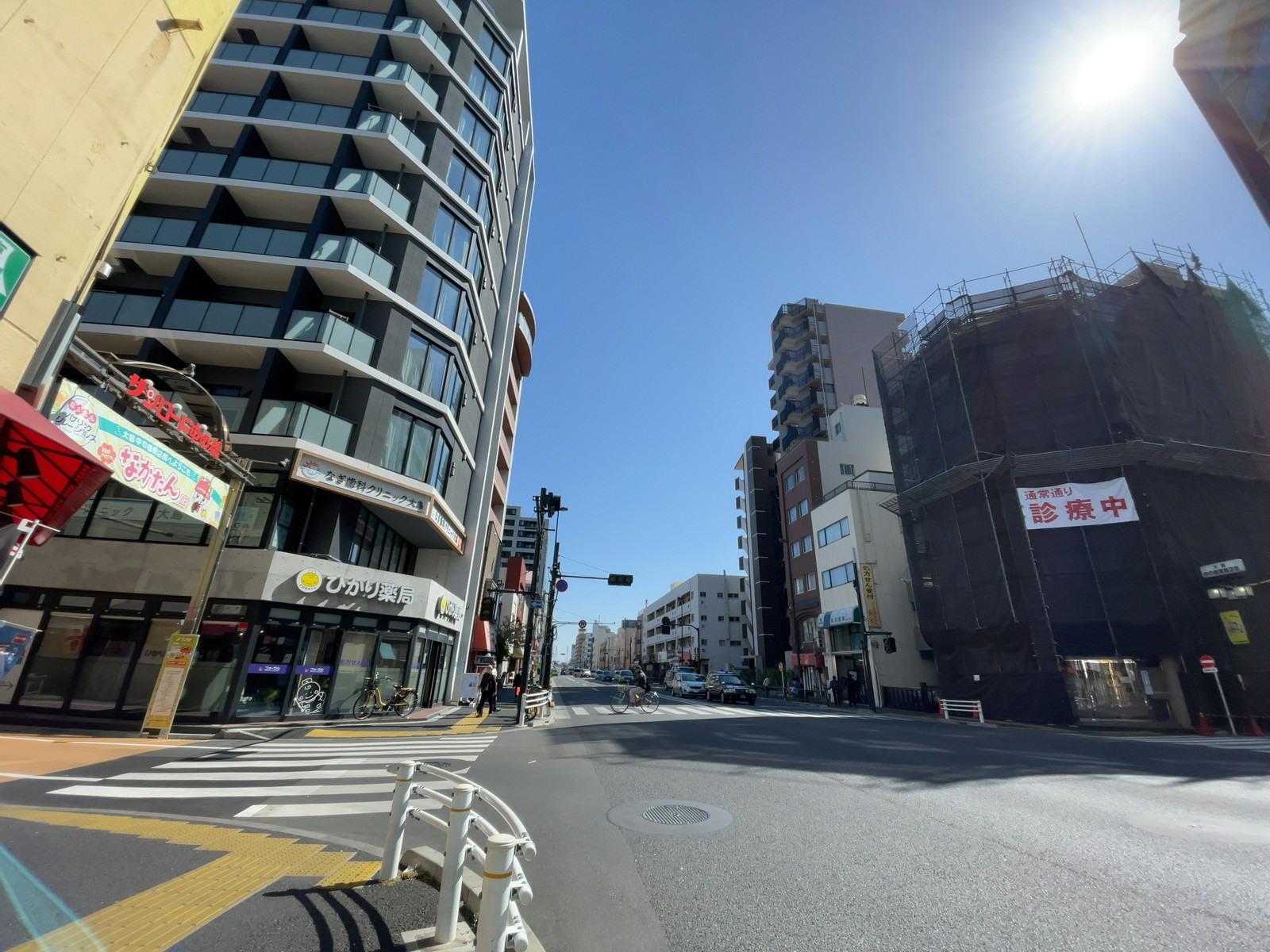 至近の新大橋通り