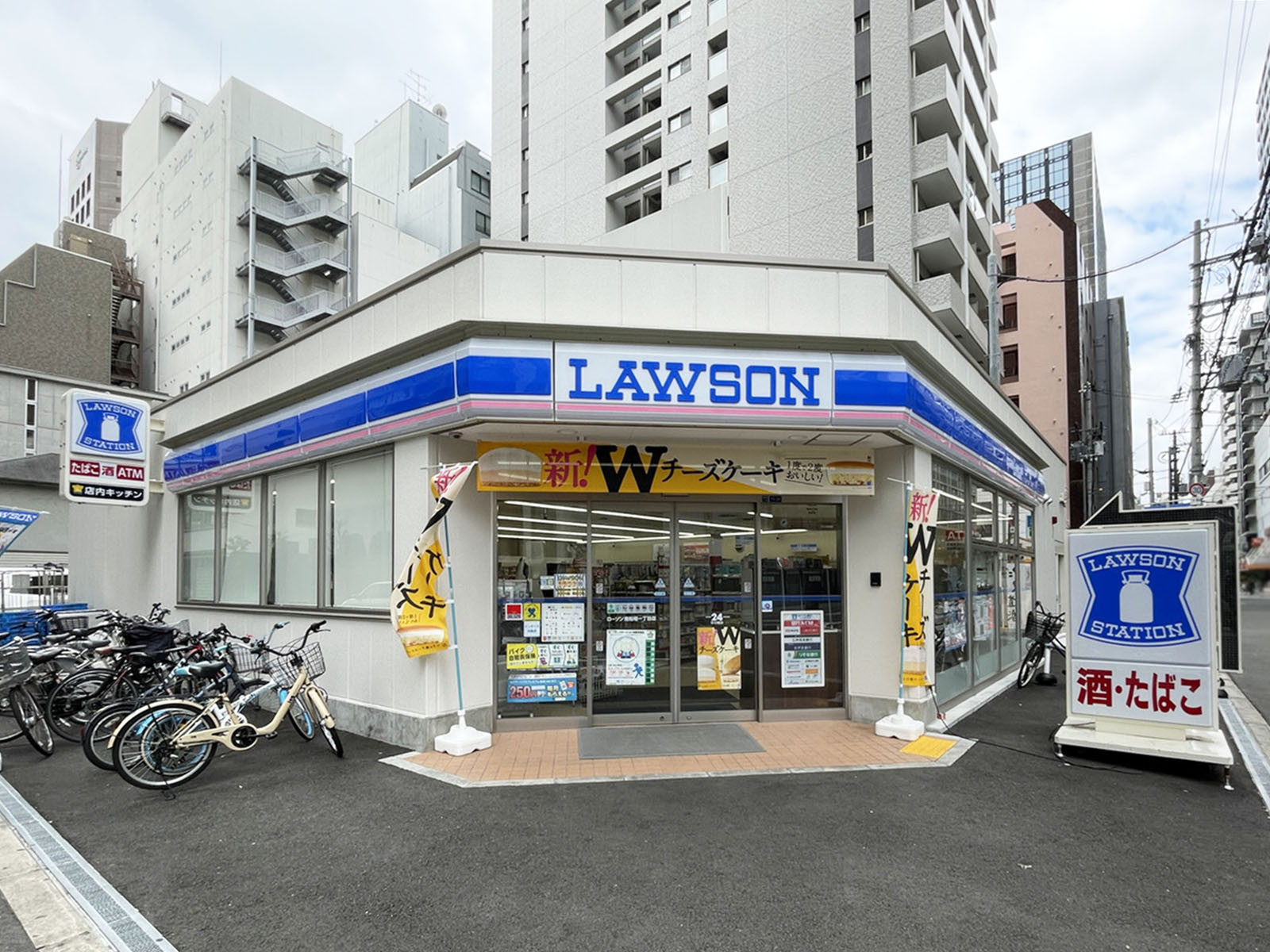 同じ通りにあるローソン 南船場一丁目店