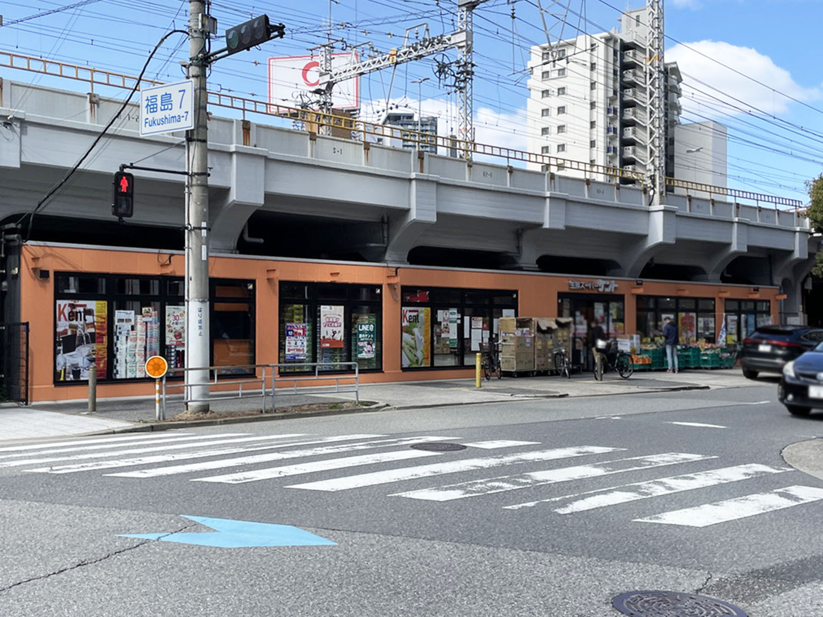 近くの生鮮スーパーケント福島店