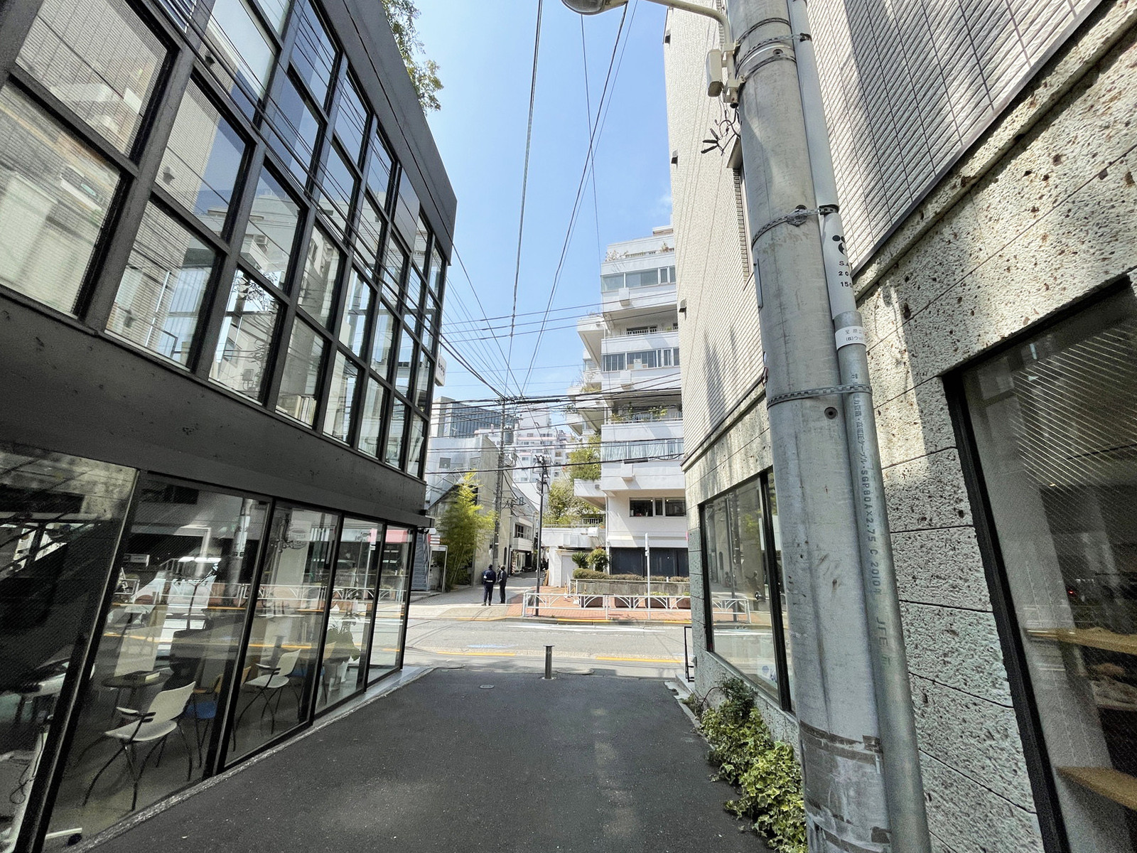 ワンエイスビル前面の通り